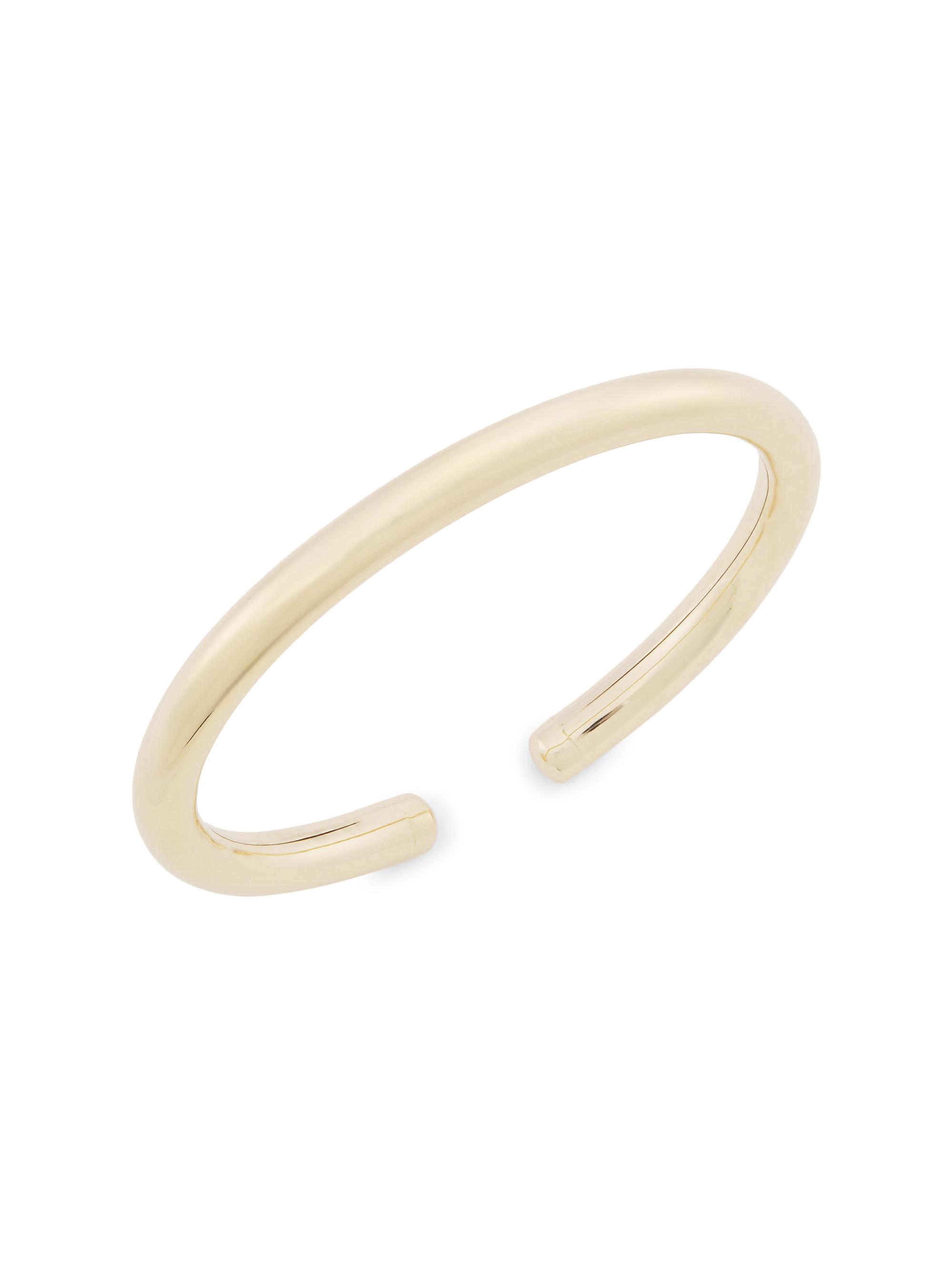 Saks Fifth Avenue Collection Women's 14K Yellow Gold Flexible Tube Cuff - Yellow Gold