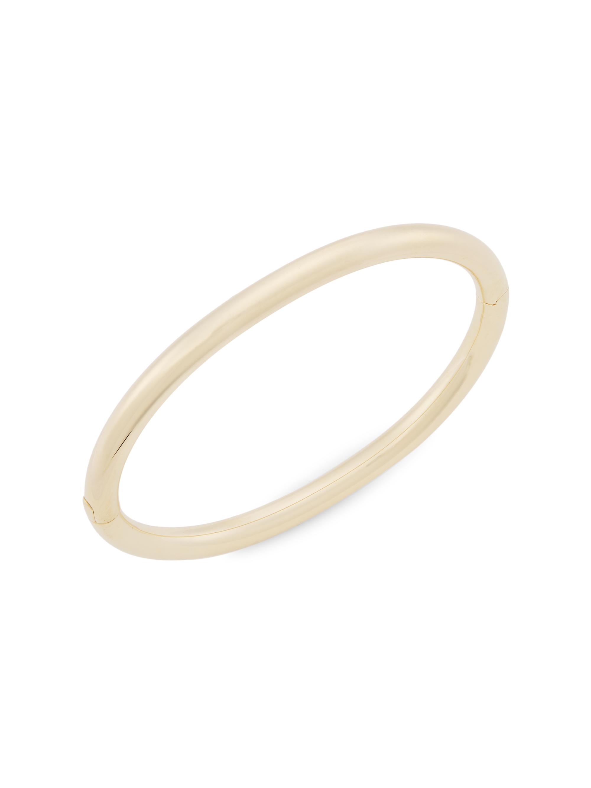 Saks Fifth Avenue Collection Women's 14K Yellow Gold Hinged Bangle - Yellow Gold