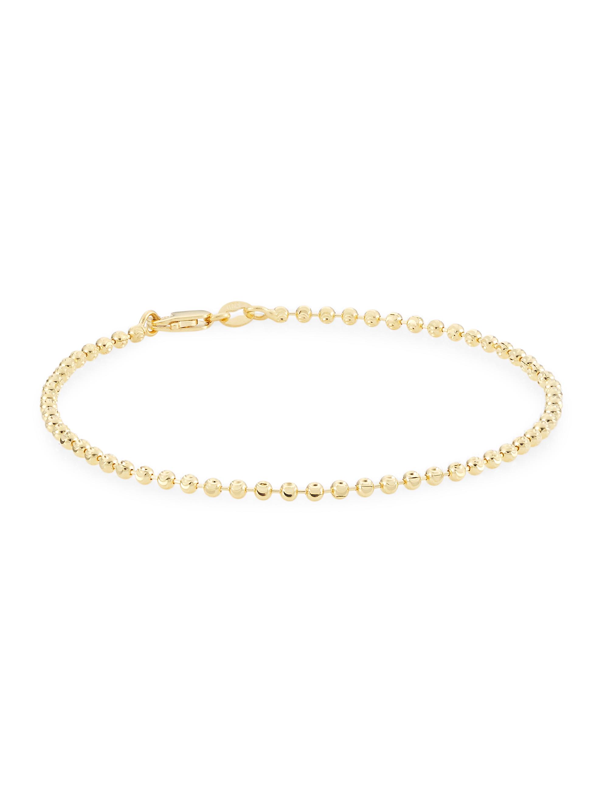 Saks Fifth Avenue Collection Women's 14K Gold Bead Chain Bracelet - Yellow