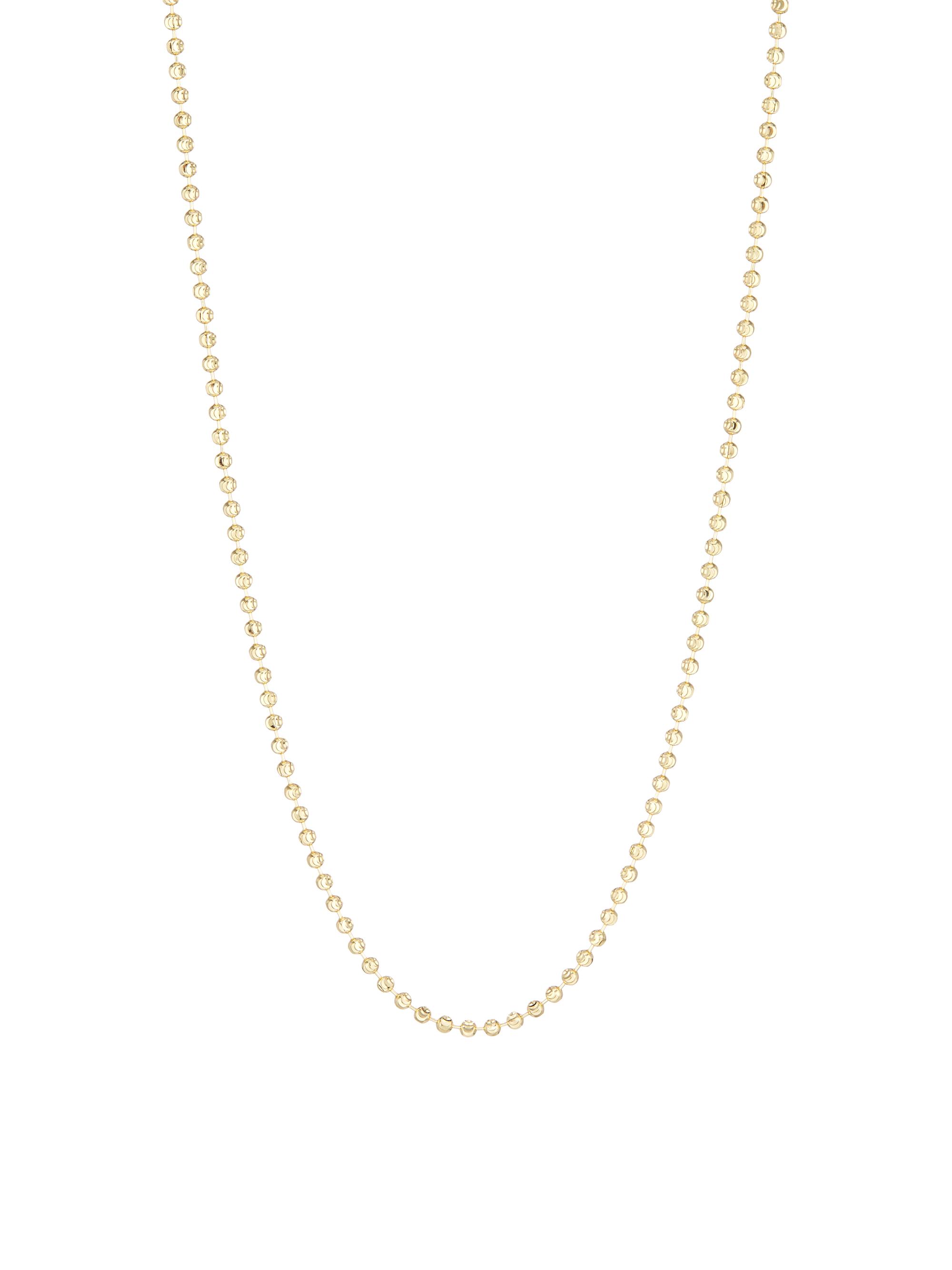 Saks Fifth Avenue Collection Women's 14K Gold Bead Chain Necklace - Yellow Gold