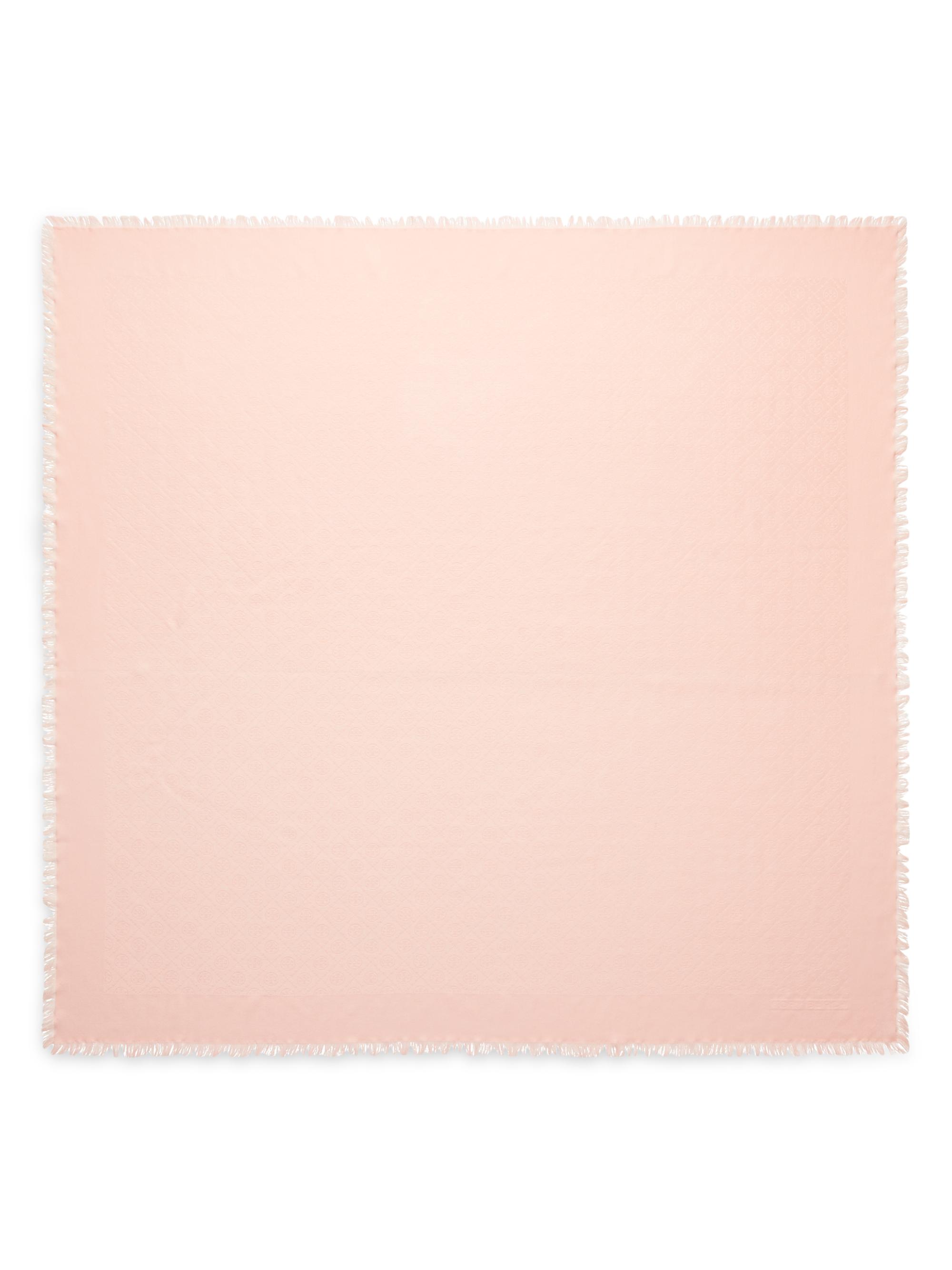 Tory Burch Women's Monogram Jacquard Traveler Scarf - Pink