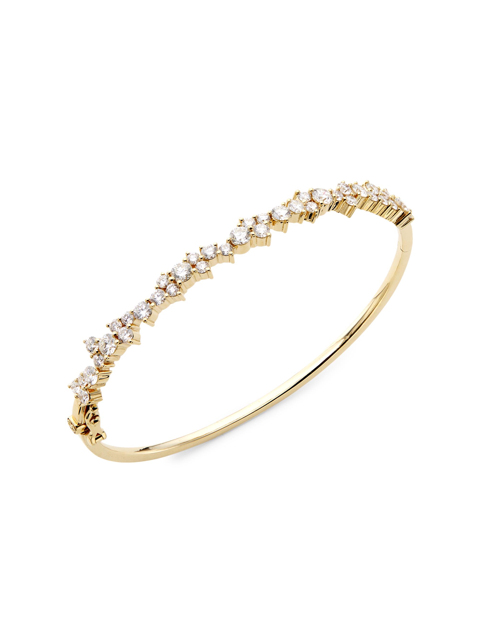 Sydney Evan Women's 14K Yellow Gold & Diamond Bangle