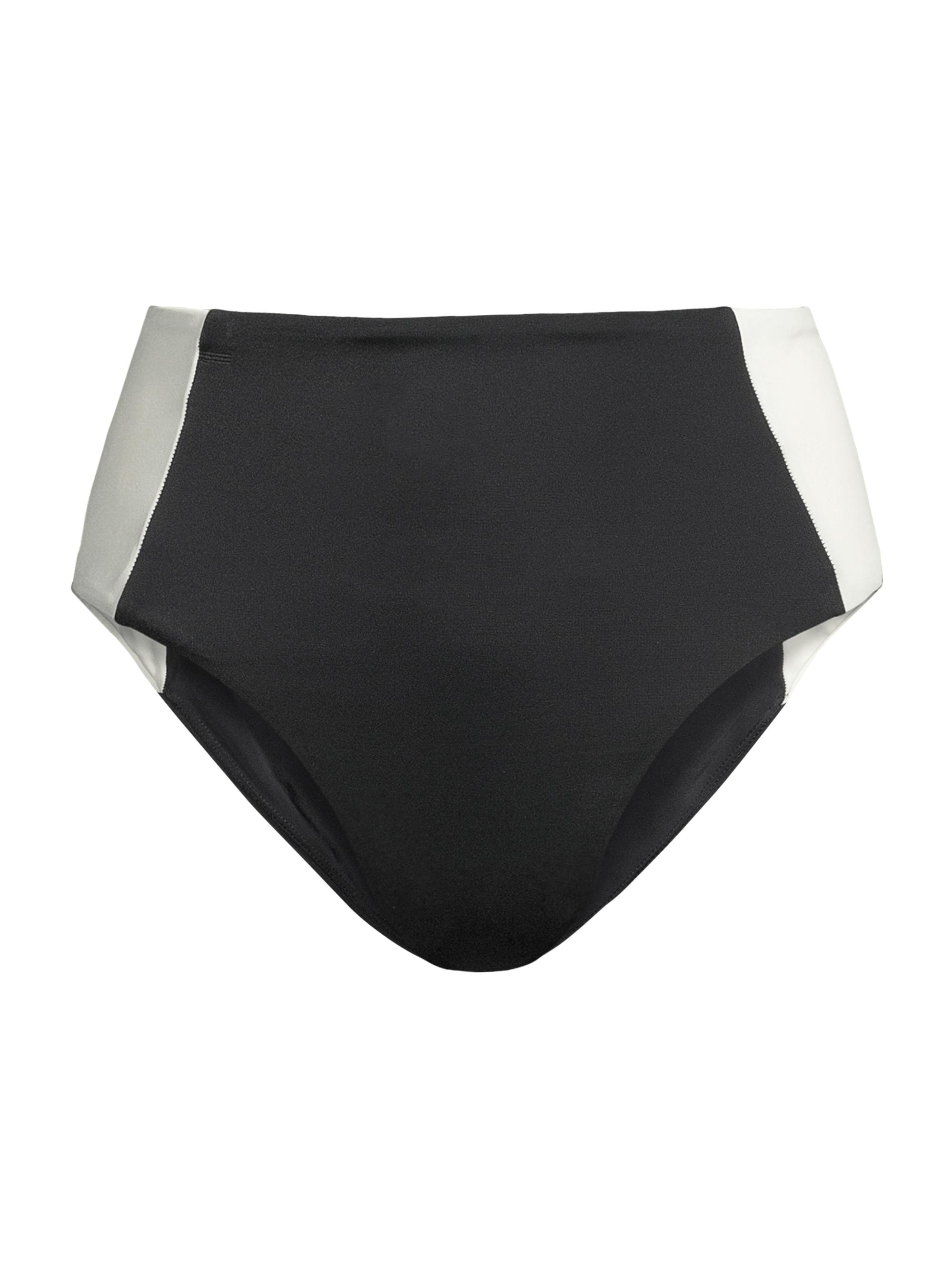 Veronica Beard Women's Ormond Colorblock Bottom - Black White