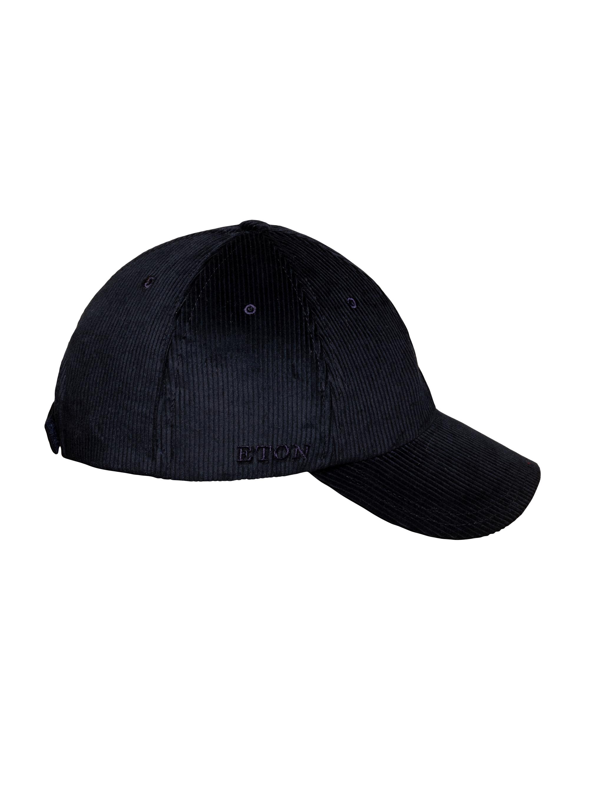Eton Men's Corduroy Baseball Cap - Navy