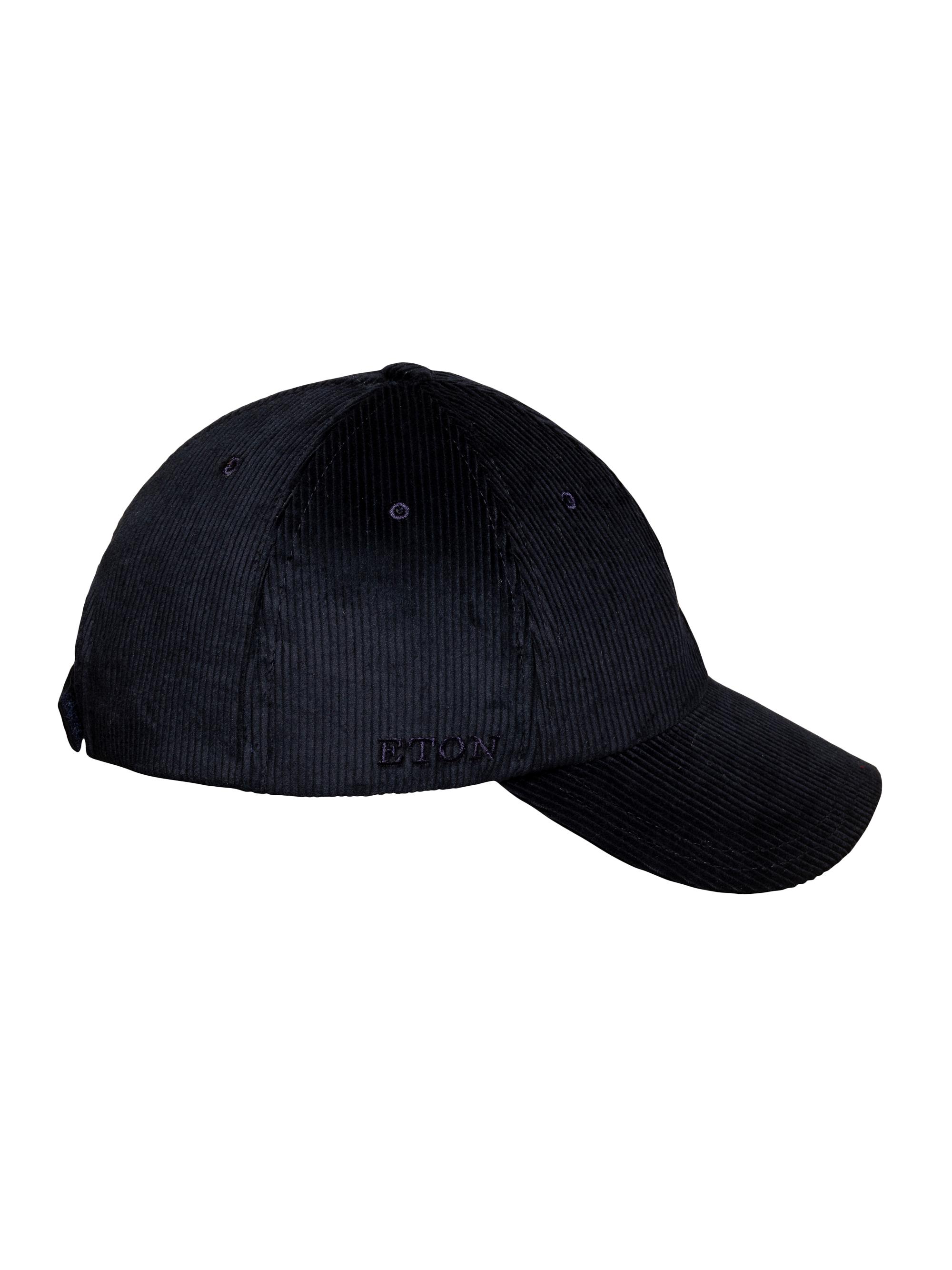 Eton Men's Corduroy Baseball Cap - Navy