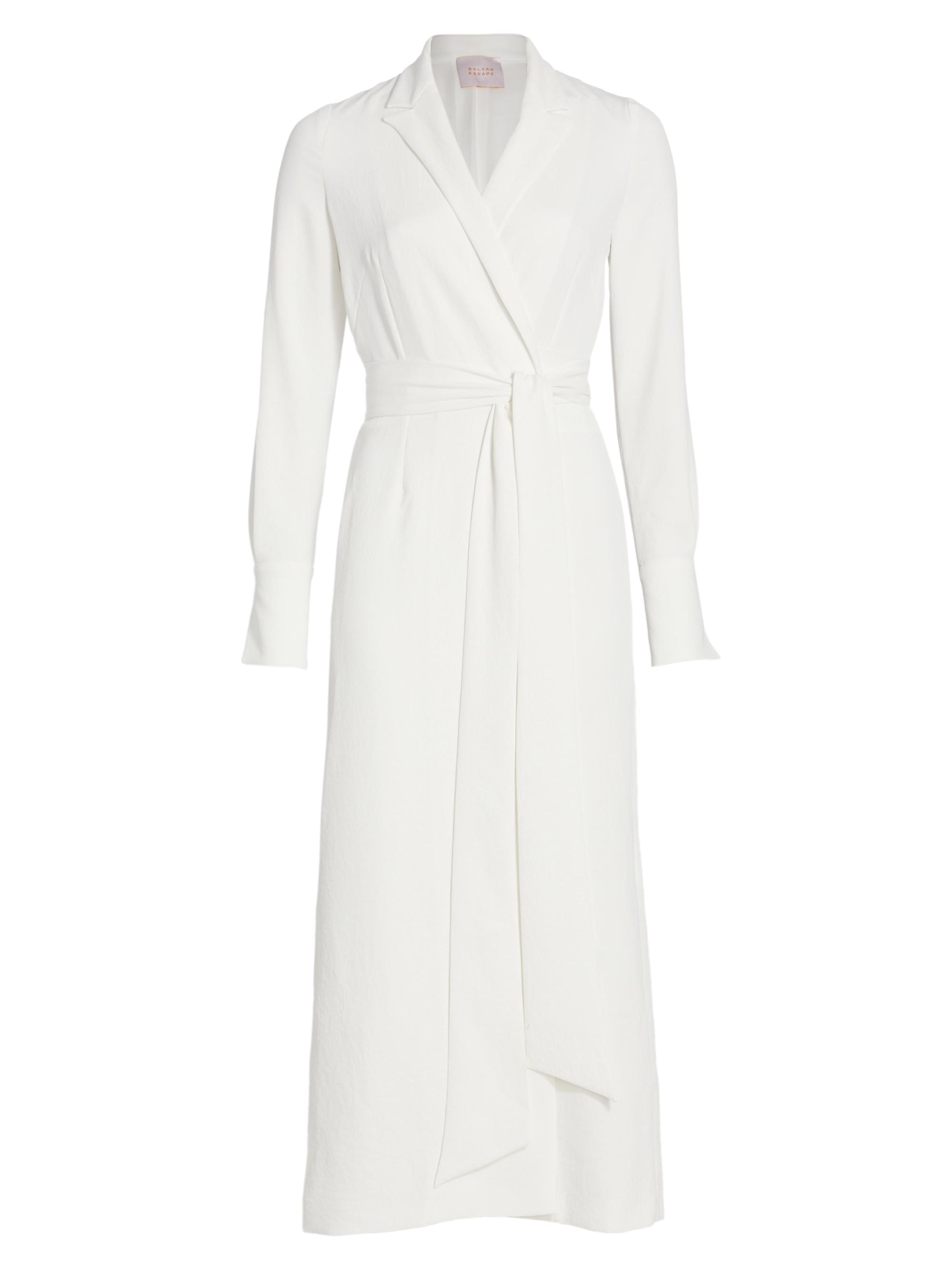 Galvan Women's Marina Robe Midi-Dress - White