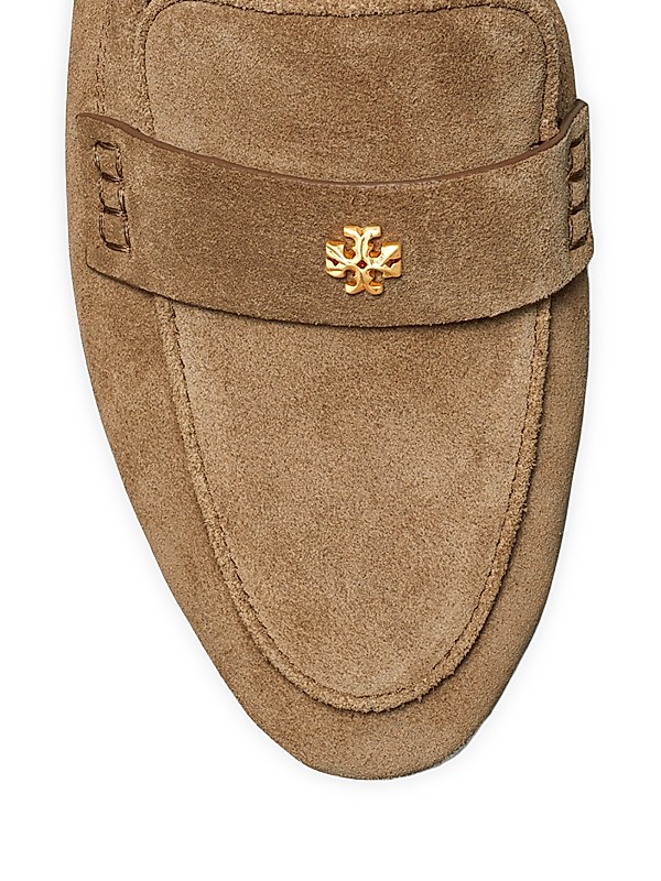 Shop Tory Burch Logo Suede Ballet Loafers | Saks Fifth Avenue Shop Tory Burch Logo Suede Ballet Loafers | Saks Fifth Avenue