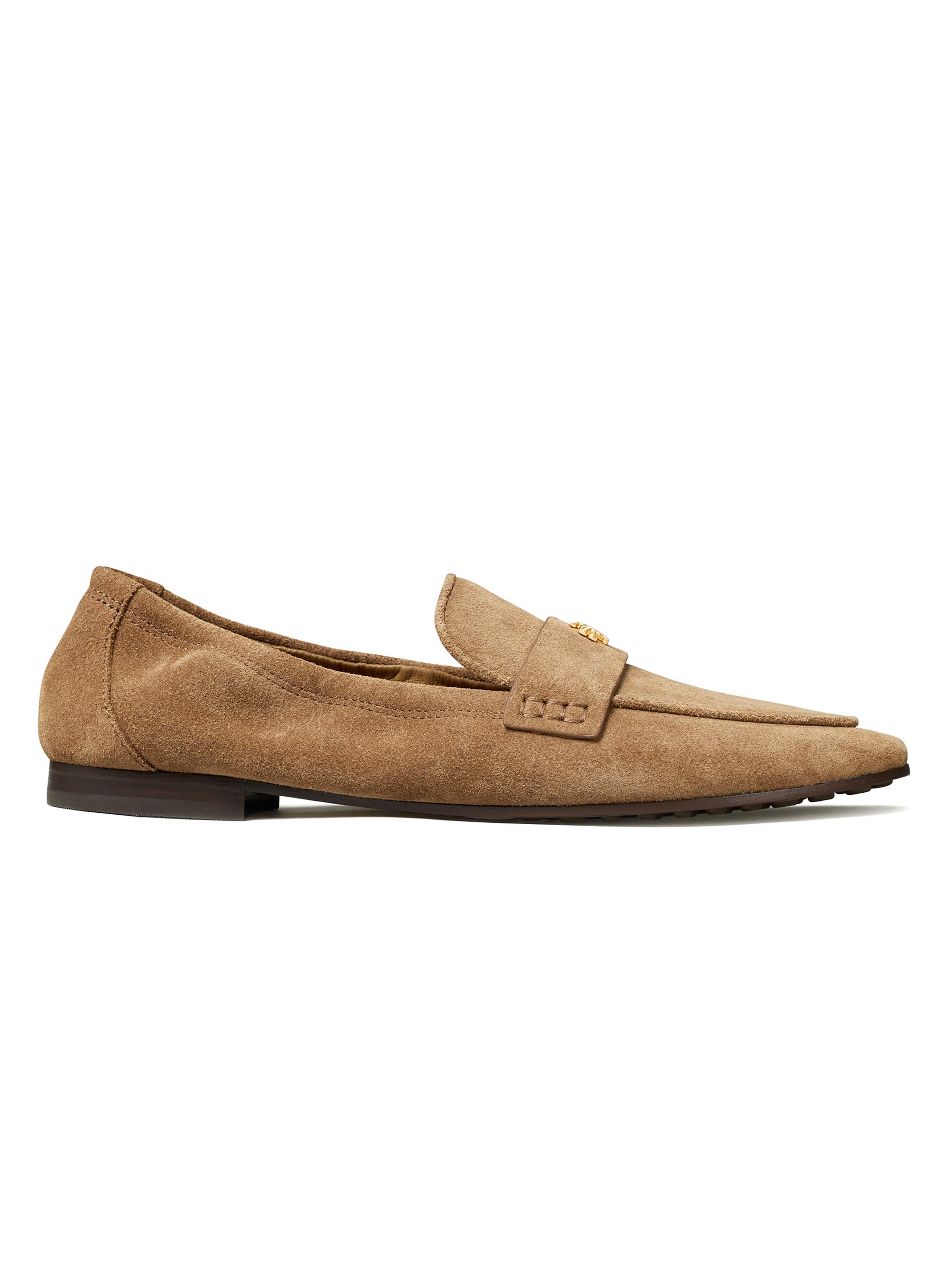 Tory Burch Logo Suede Ballet Loafers | Saks Fifth Avenue
