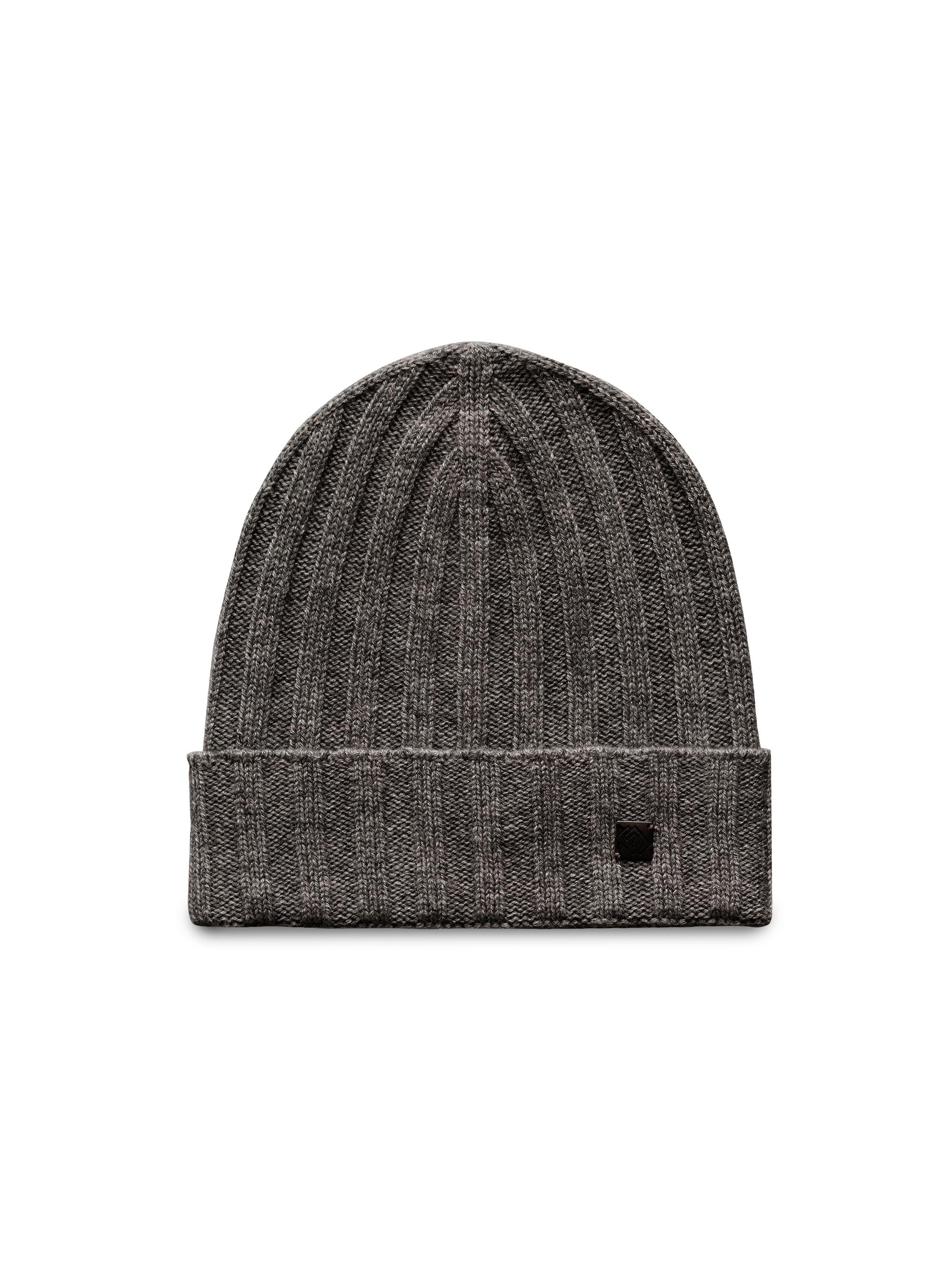 Eton Men's Ribbed Cashmere Beanie - Grey