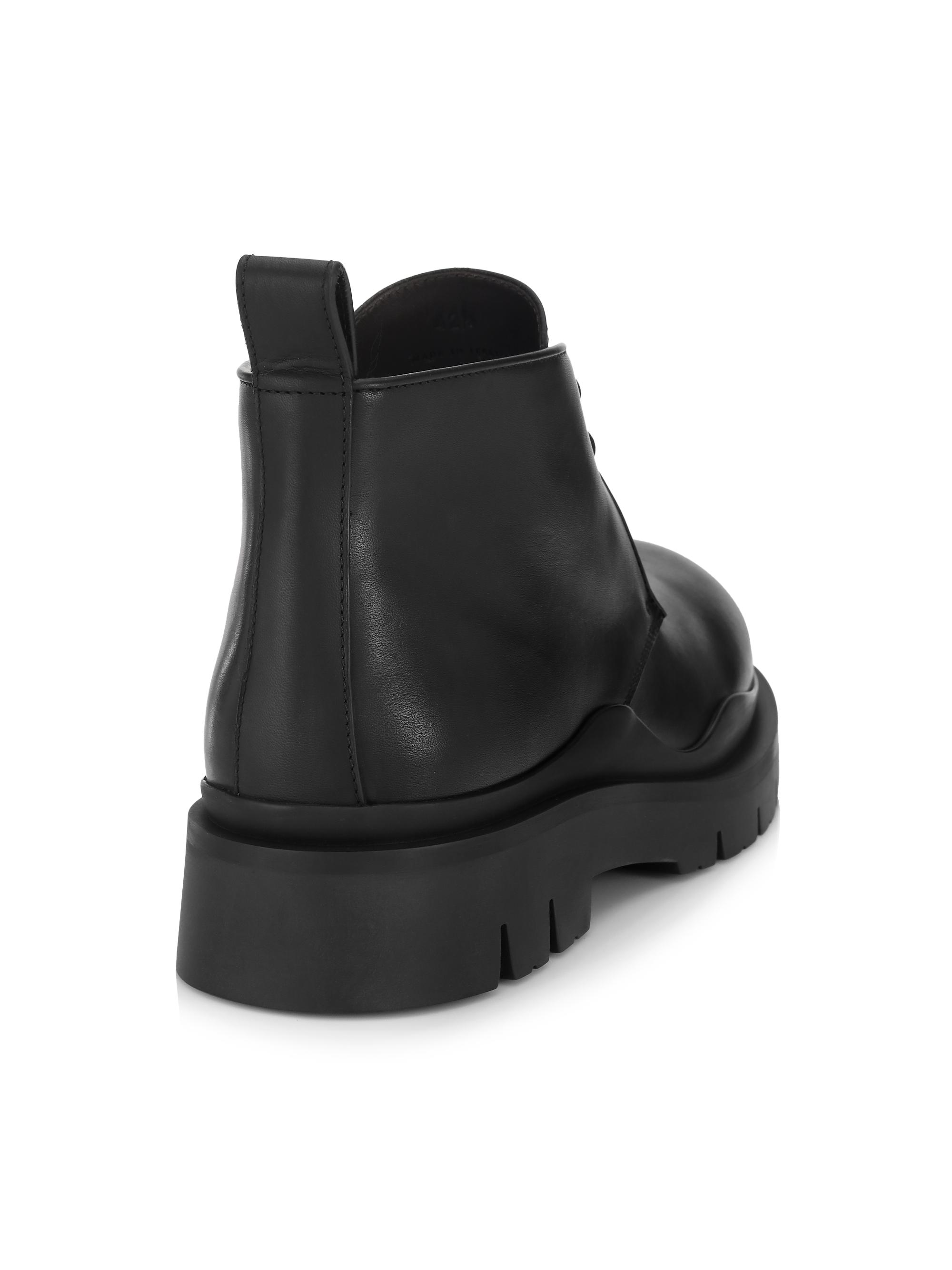 Bottega Veneta Tire Desert Boot Military Calf Boot | Saks Fifth Avenue