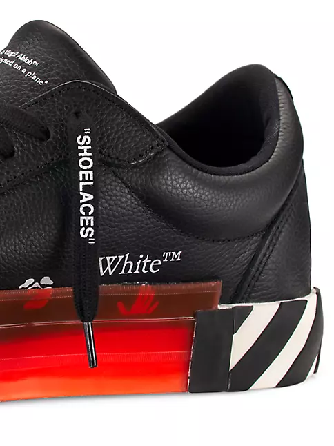 Off-White Low Vulcanised Leather Trainers
