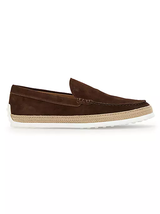 Tod's - Suede Espadrille Loafers