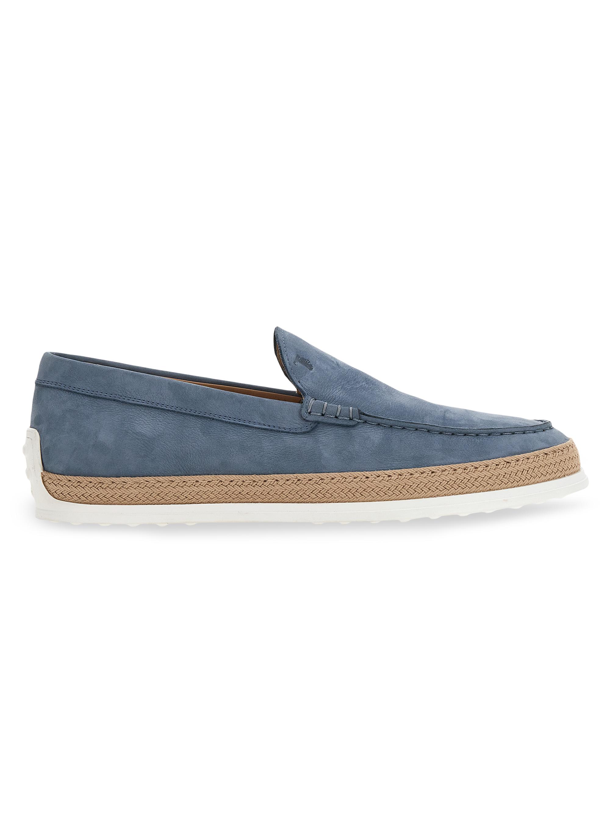 Tod's Men's Suede TV Espadrilles - Light Blue