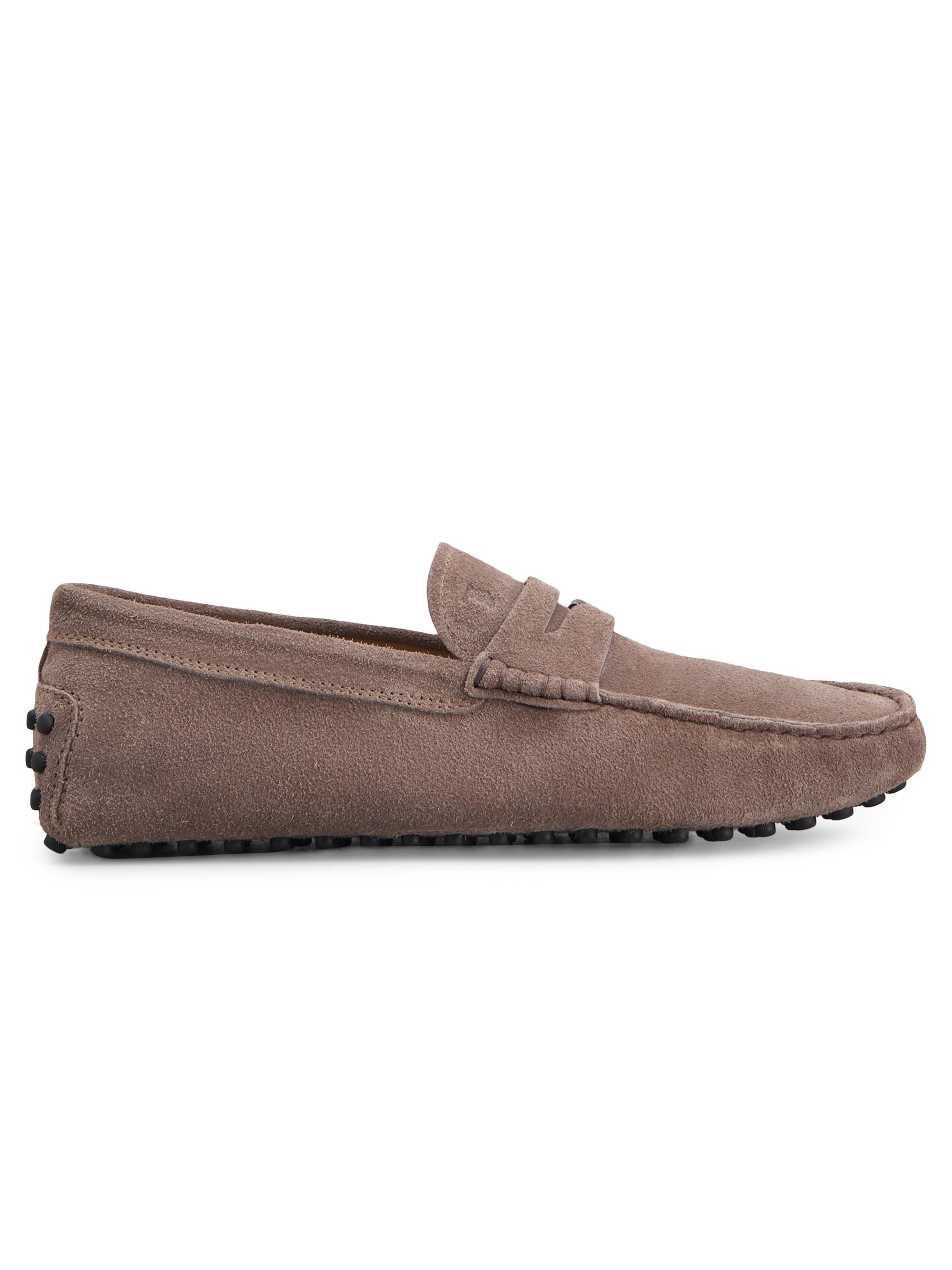 Tod's Men's Gommini Suede Moccasins - Malva Scuro