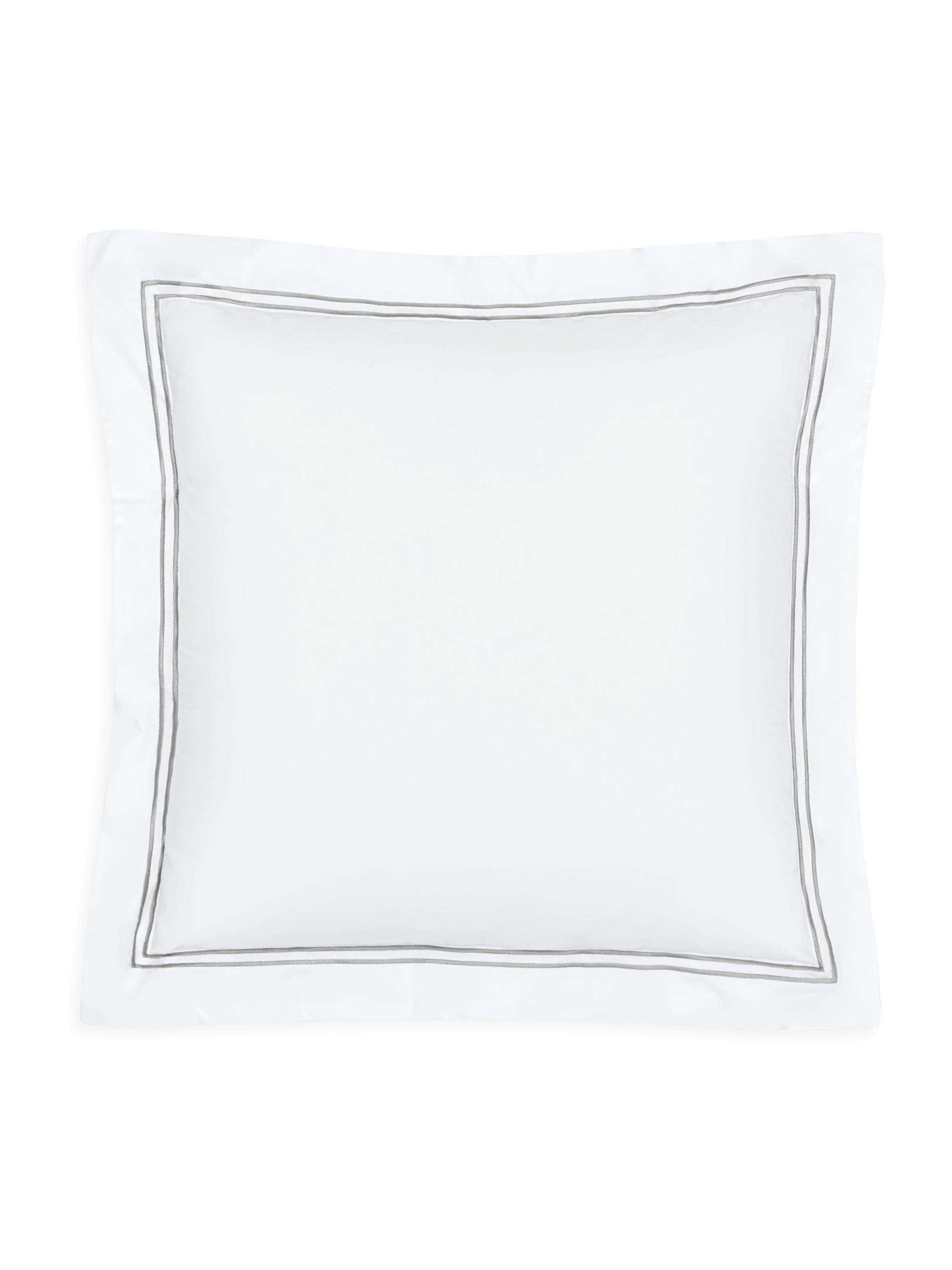 Sferra Grande Hotel Continental Sham - White Silver European