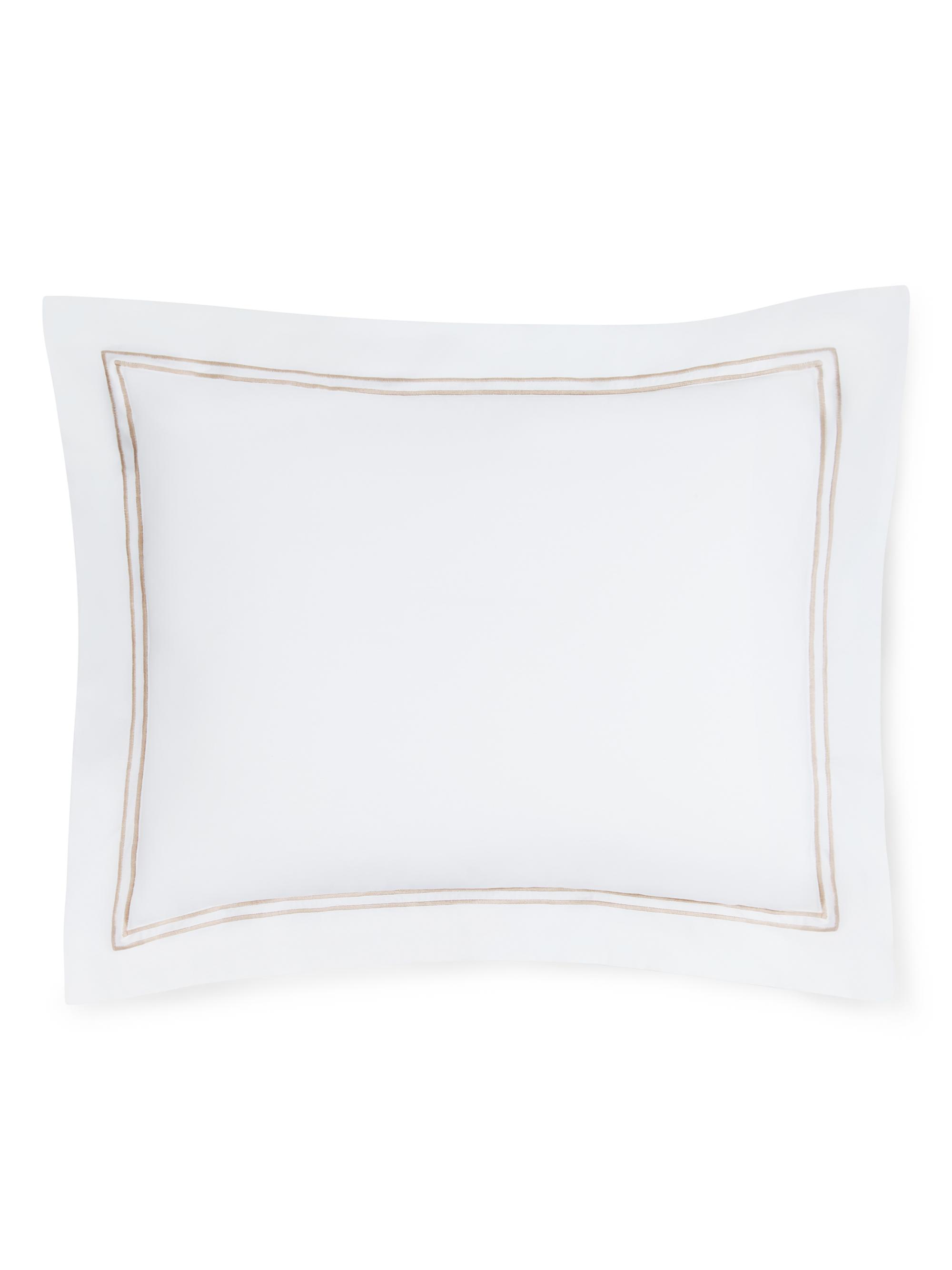 Sferra Grande Hotel Boudoir Sham - White Taupe Boudoir