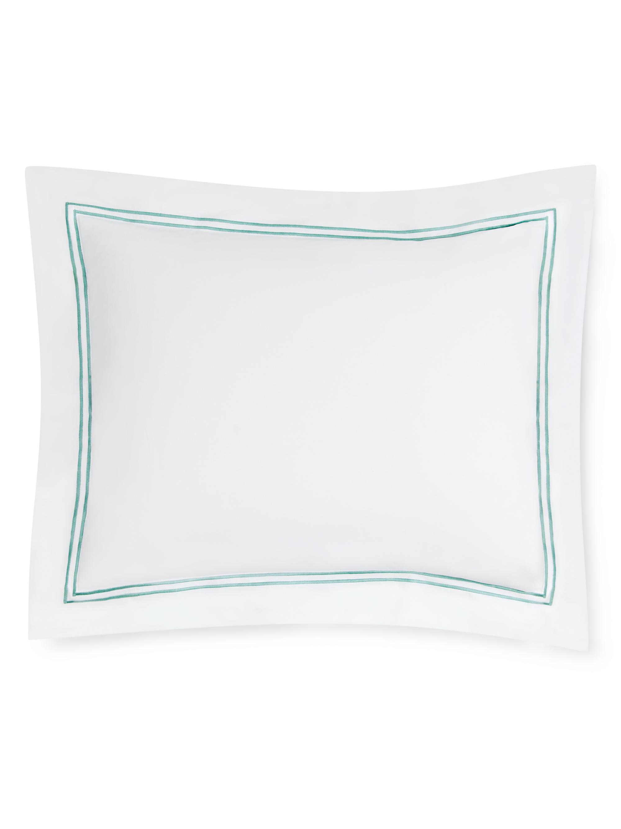 Sferra Grande Hotel King Sham - White Aqua King