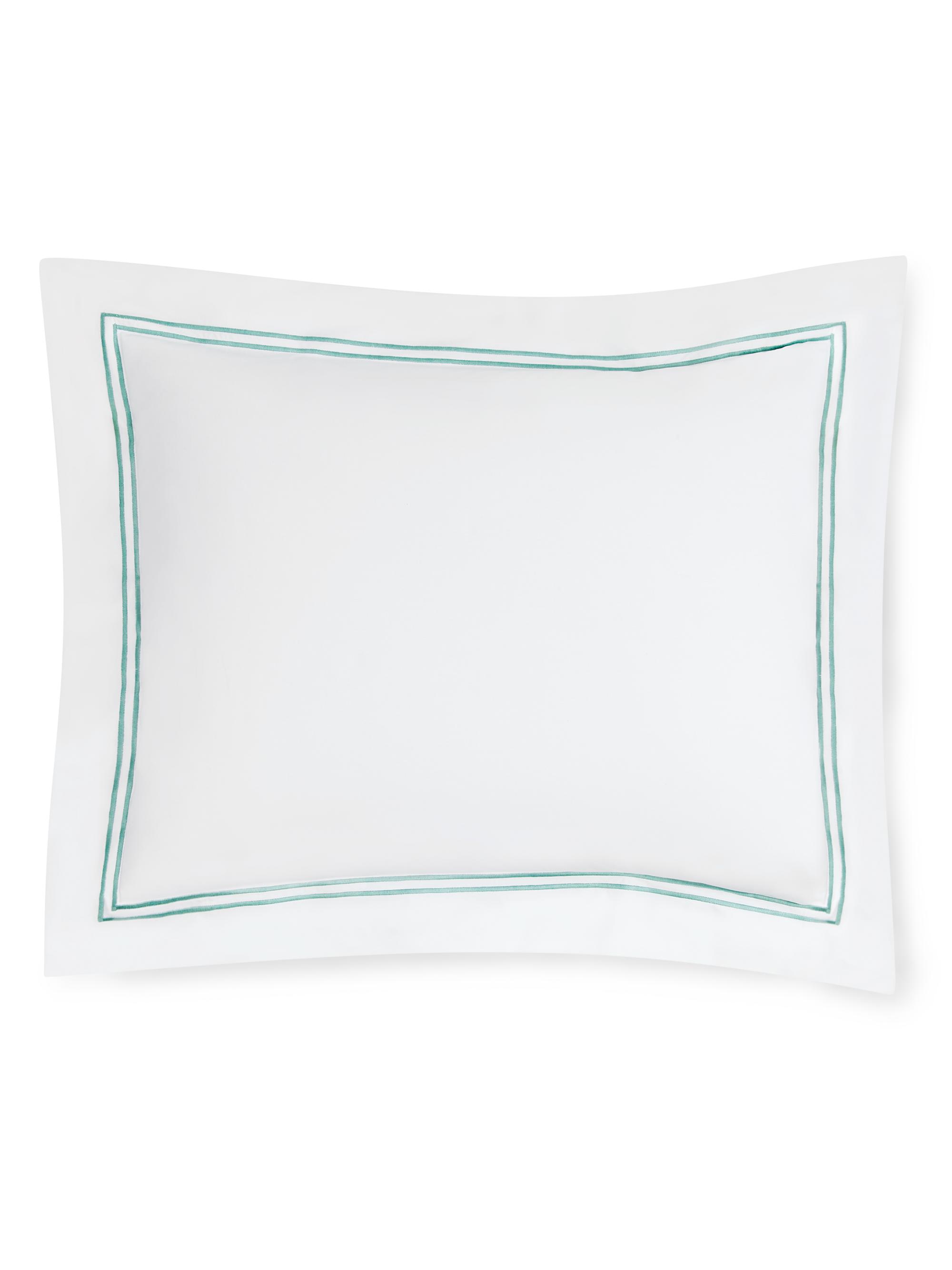 Sferra Grande Hotel Standard Sham - White Aqua Standard