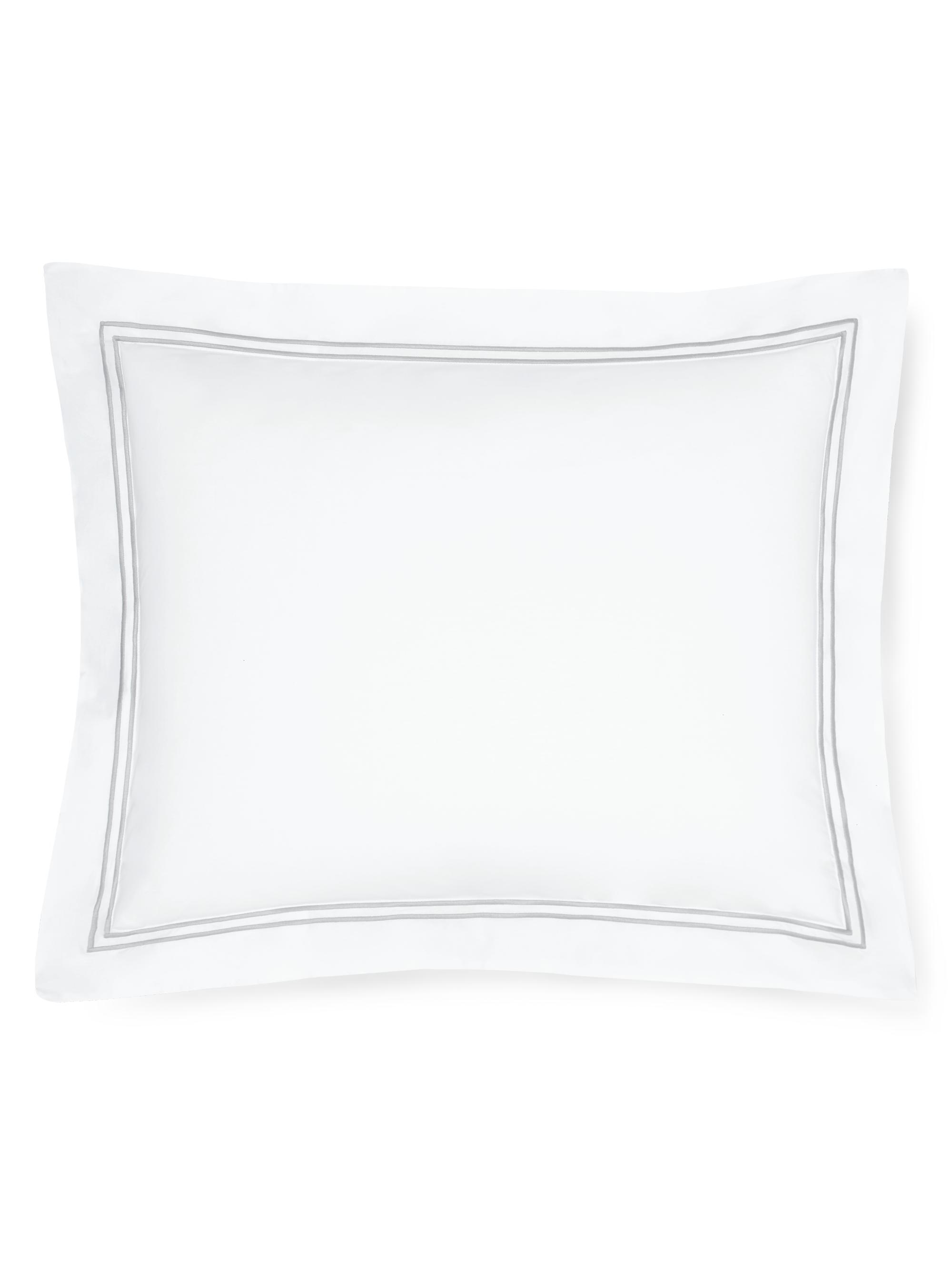 Sferra Grande Hotel Standard Sham - White Silver Standard