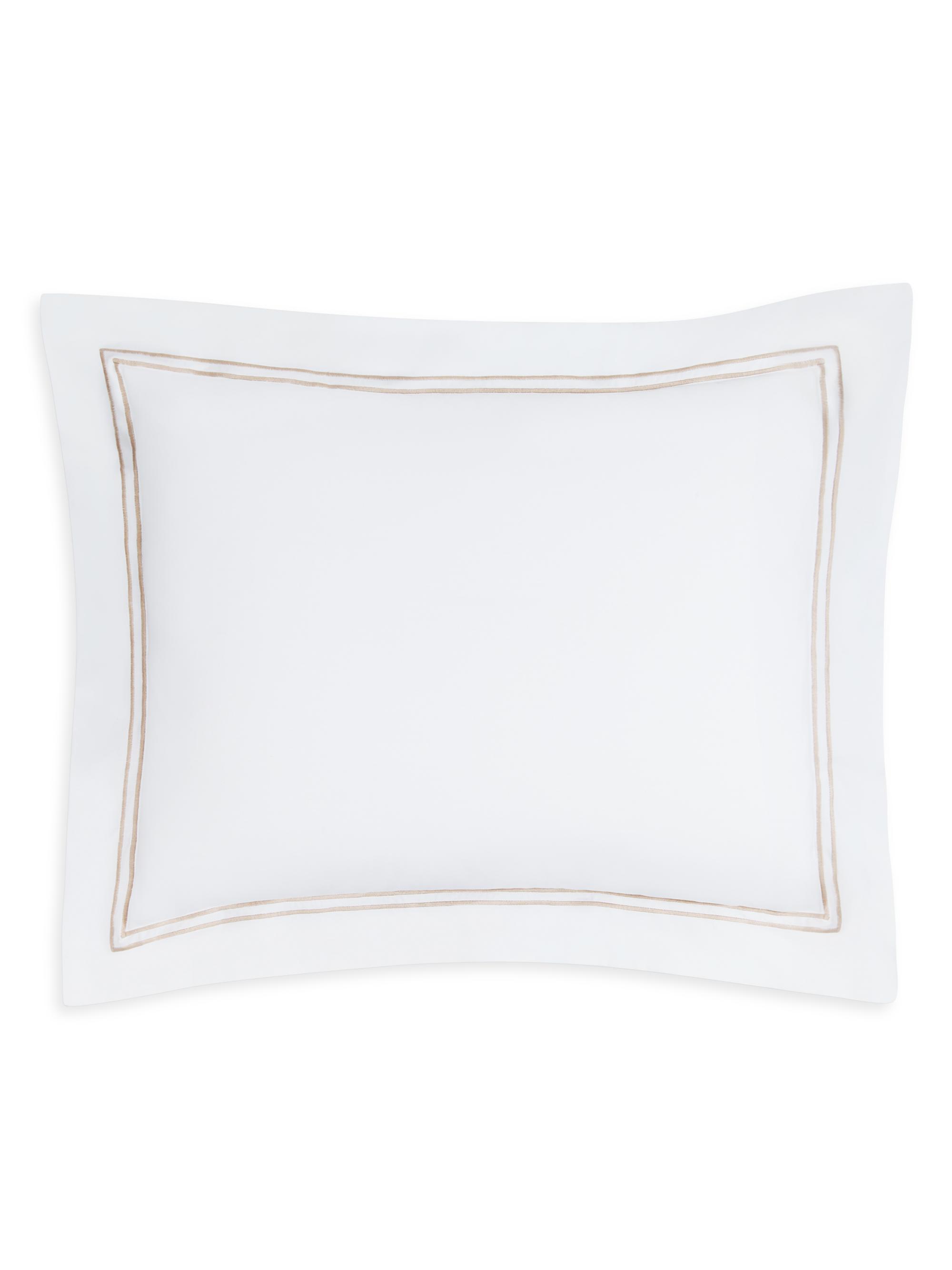 Sferra Grande Hotel King Sham - White Taupe King