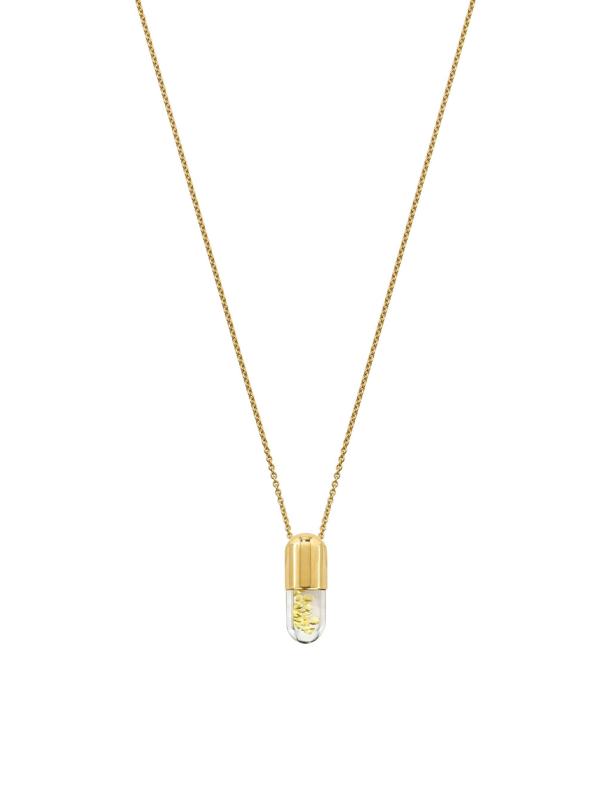 Robinson Pelham Women's Elixir Of Light 14K Yellow Gold & Yellow Sapphire Mini Pendant Necklace - Yellow Gold