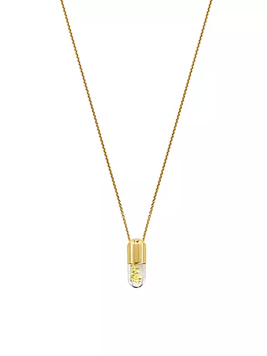 Elixir Of Light 14K Yellow Gold & Yellow Sapphire Mini Pendant Necklace