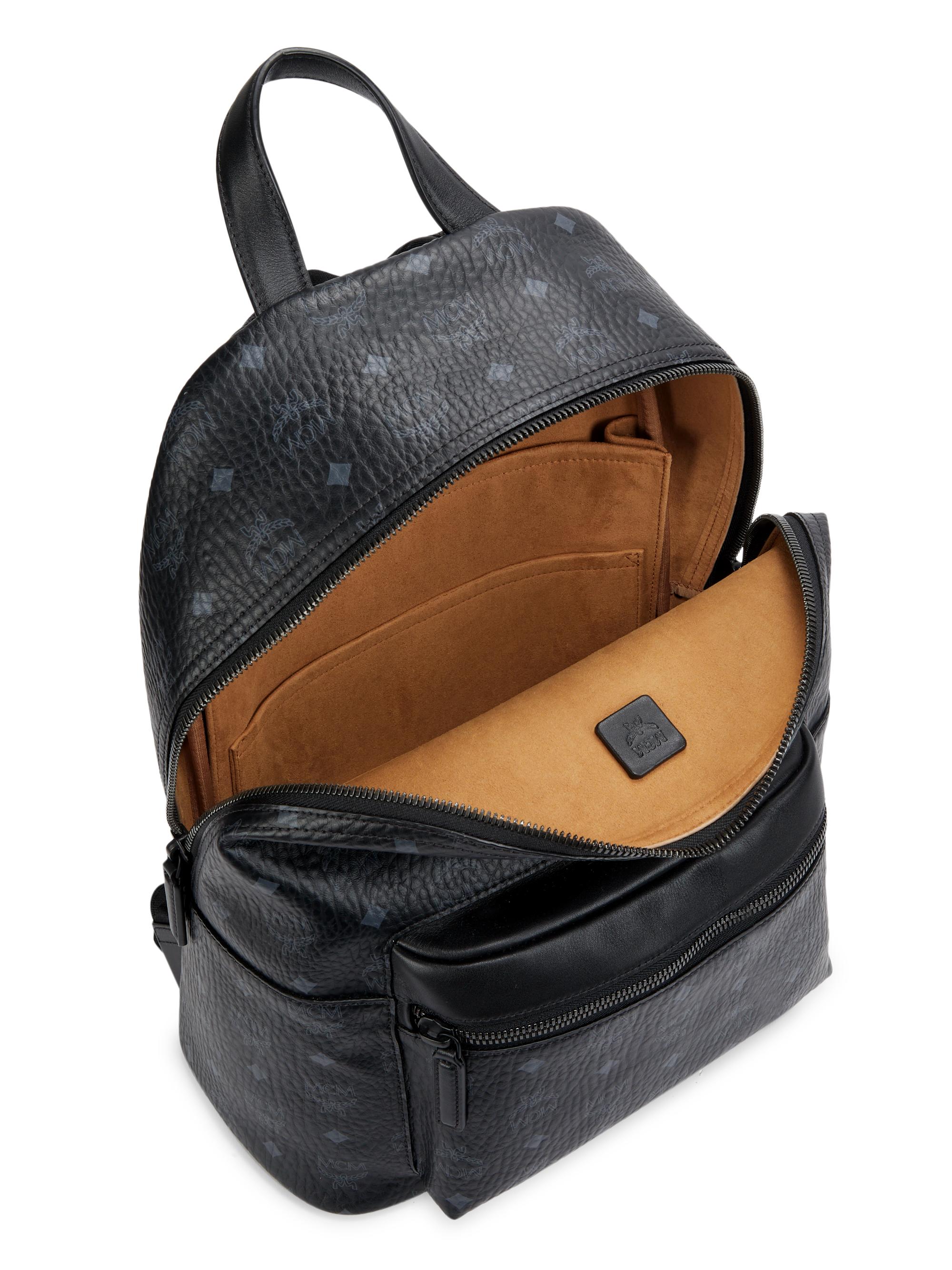 mcm backpack black and brown
