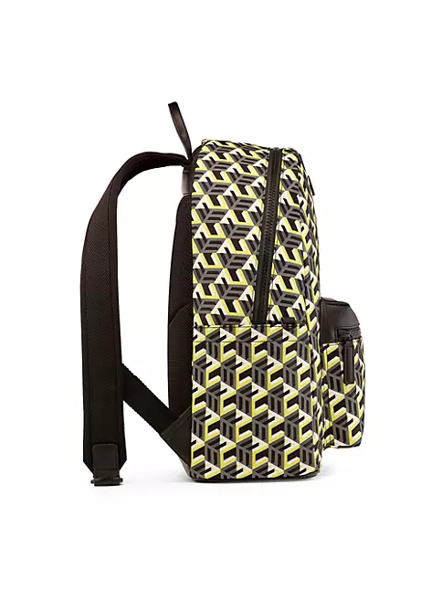 Shop MCM Cubic Logo Nylon Backpack