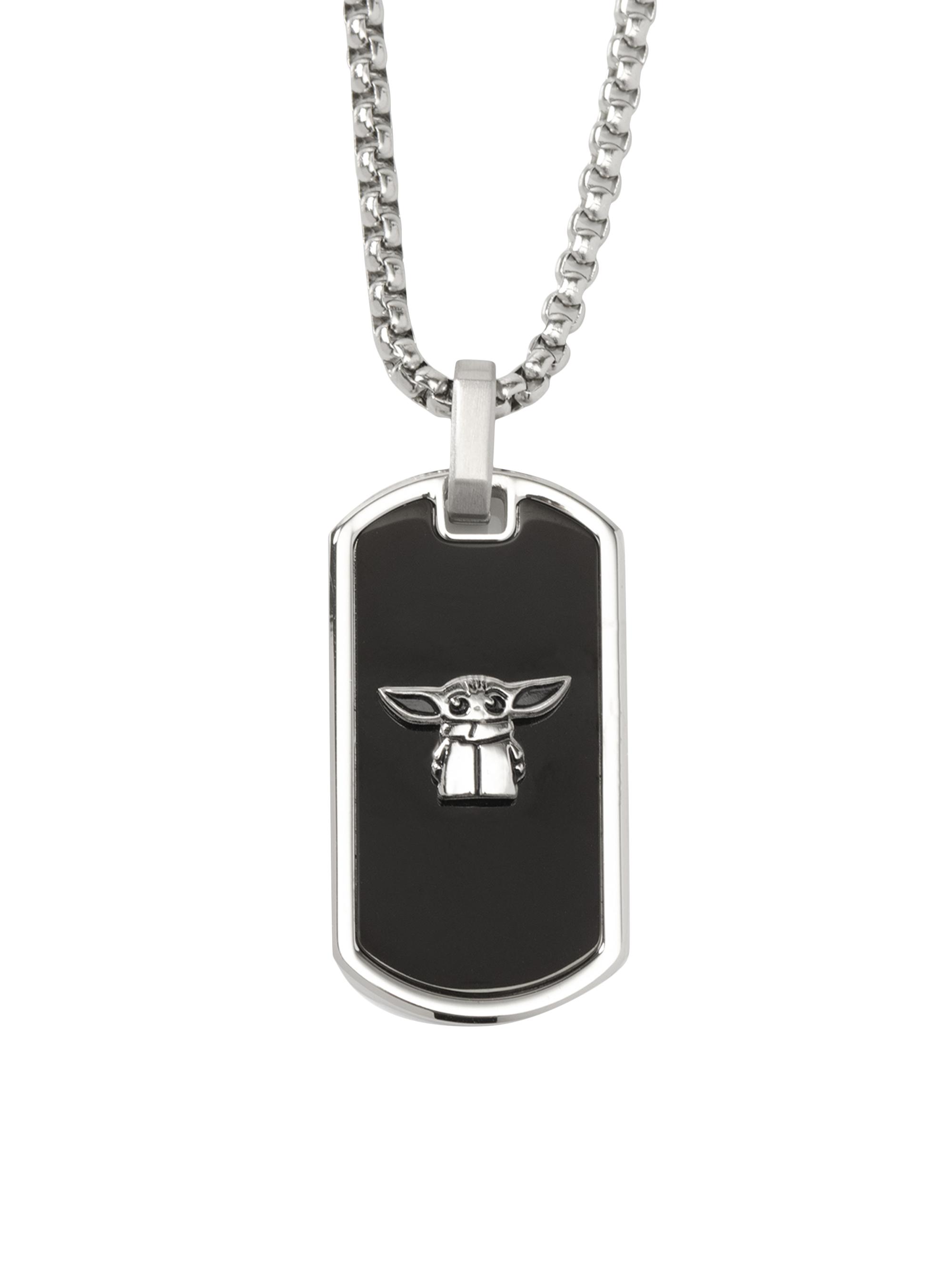 Cufflinks, Inc. Men's The Child Stainless Steel Tag Necklace - Silver