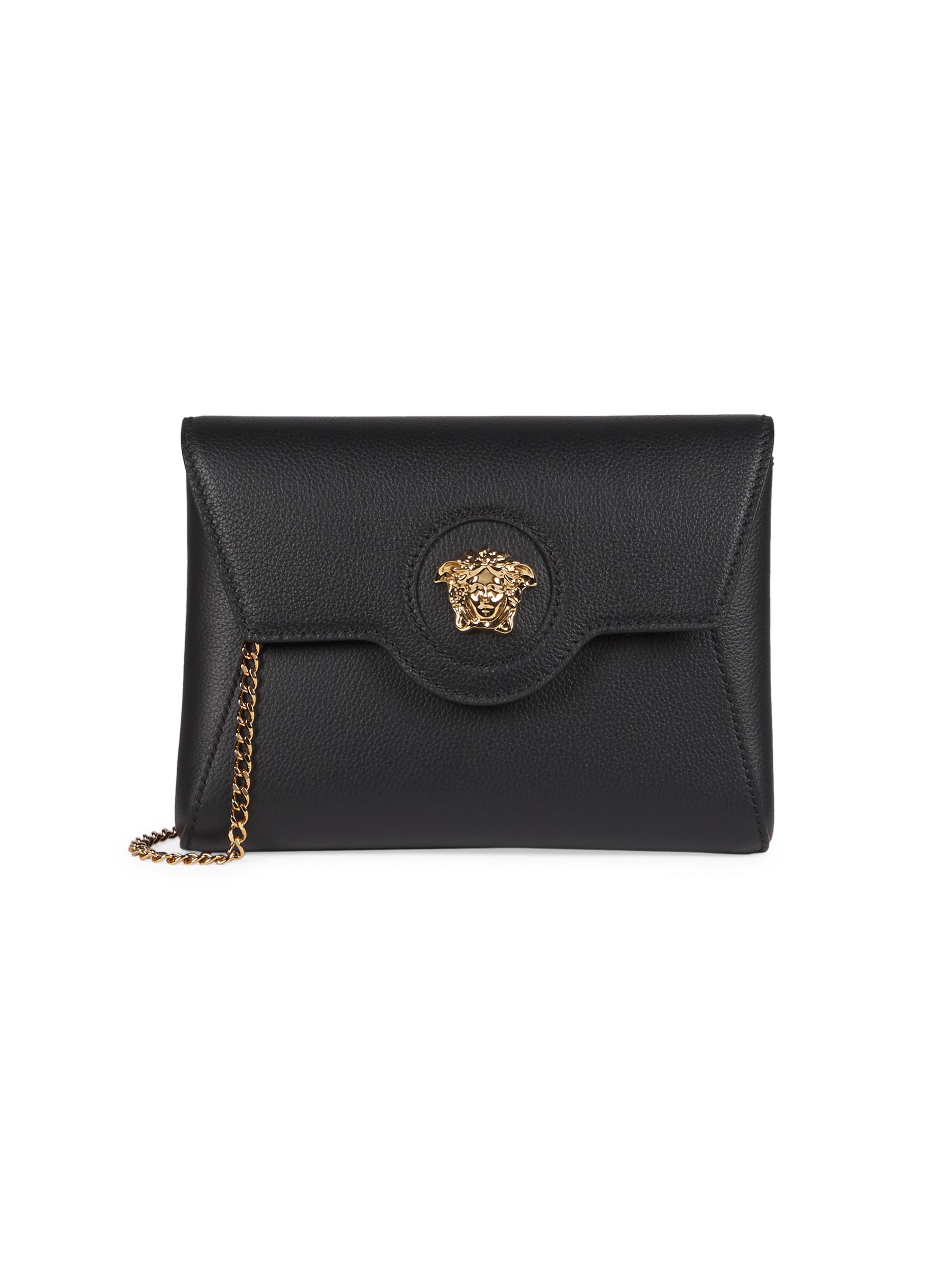 Versace La Medusa Leather Pouch-On-Chain | Saks Fifth Avenue