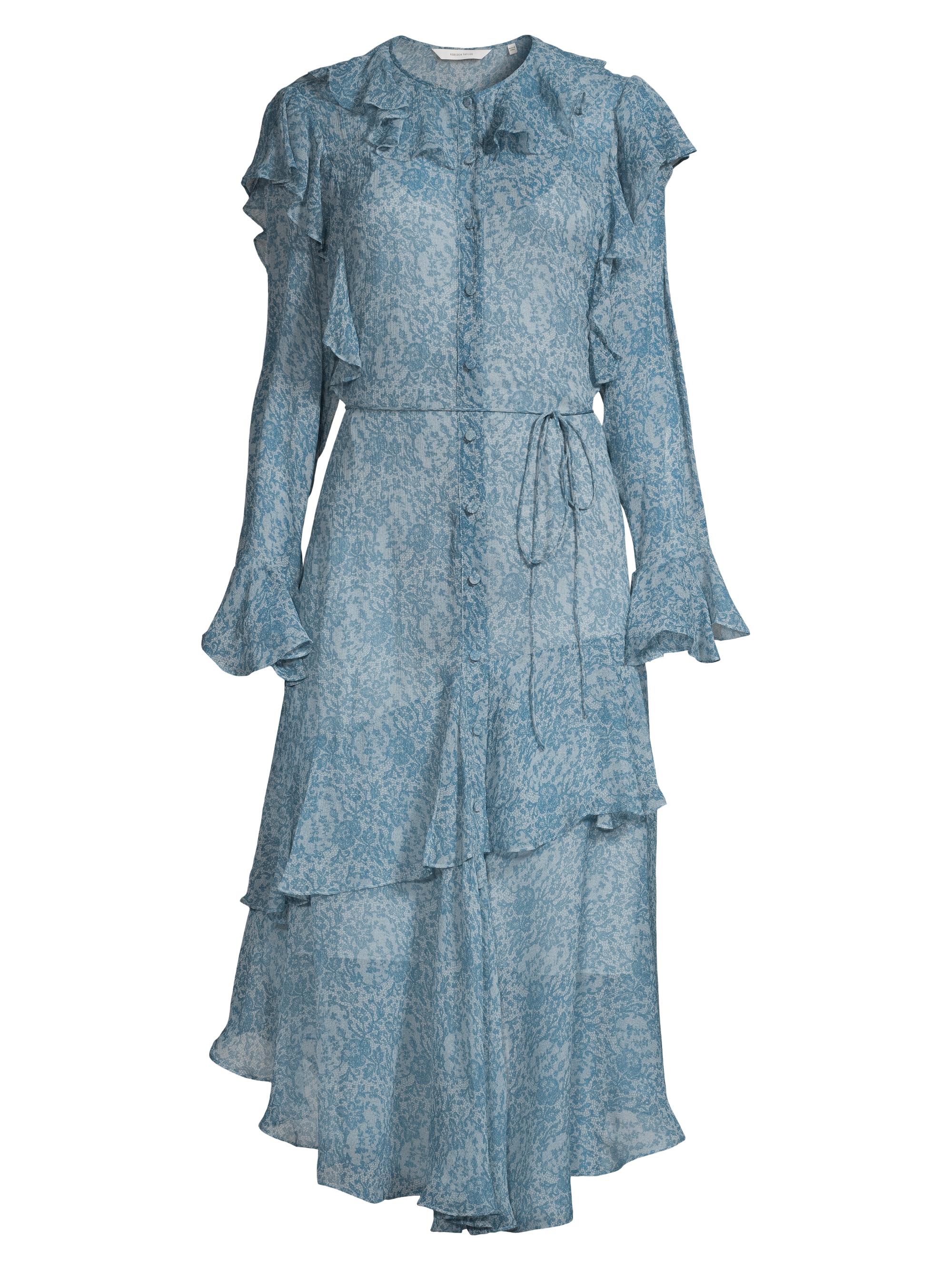 sachin and babi light blue dress Simple Chiffon Dress Designs Buy Coral Printed Chiffon Fit And Flare One  Piece Dress Online At
