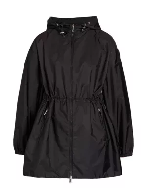 Shop Moncler Wete Hooded Drawcord Waist Jacket | Saks Fifth Avenue