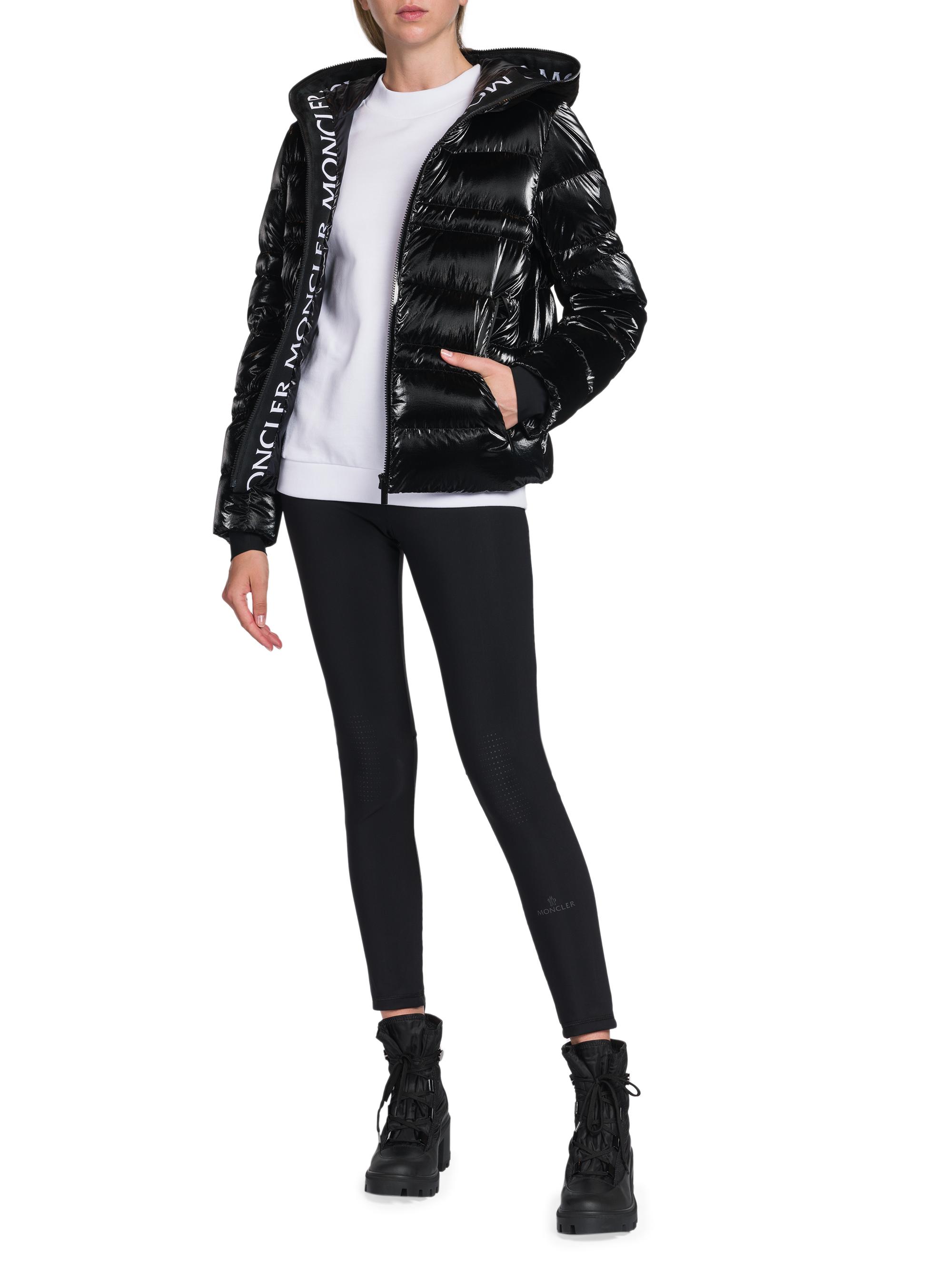 moncler tharon glossy quilted puffer