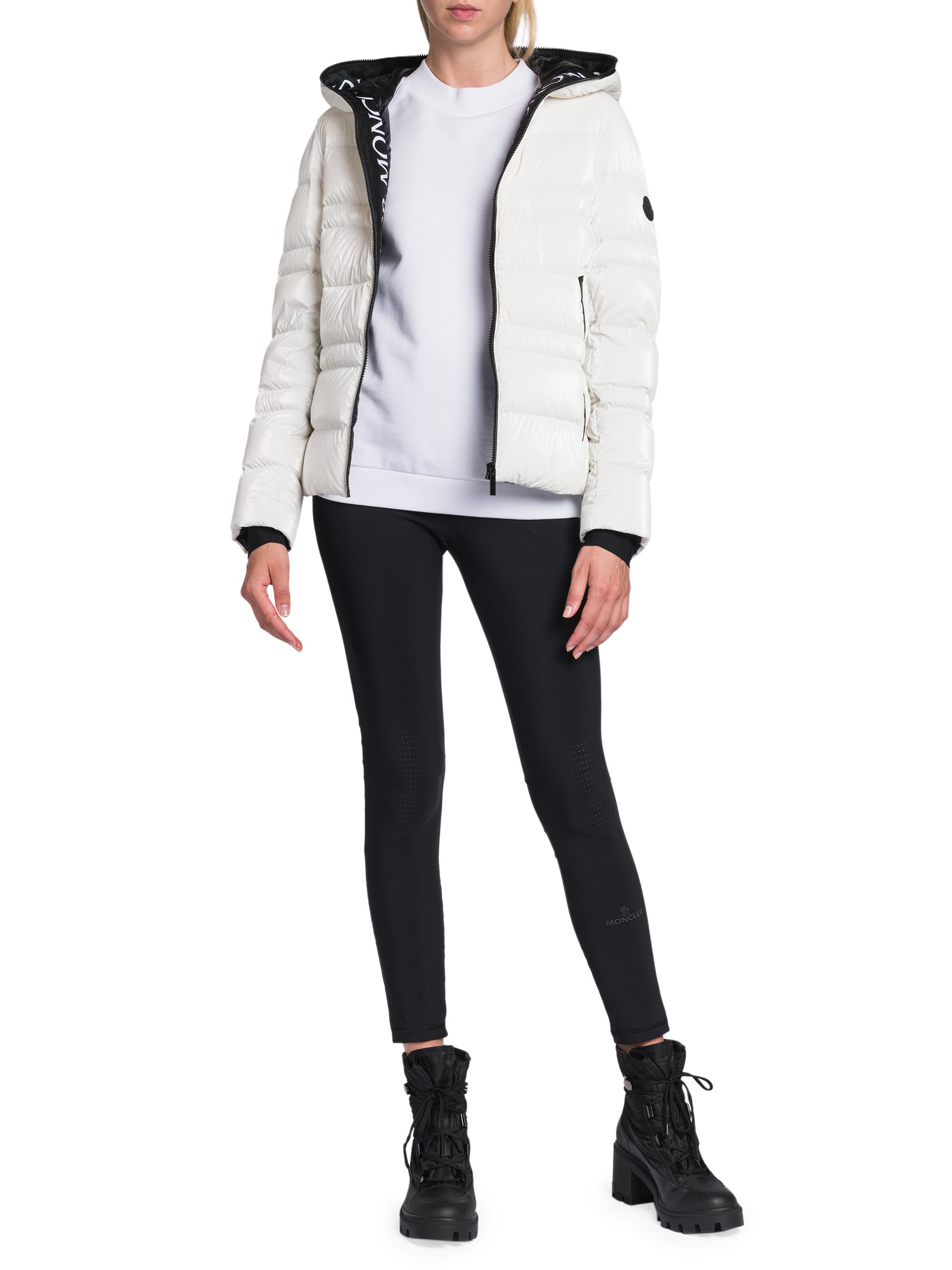 moncler tharon glossy quilted puffer