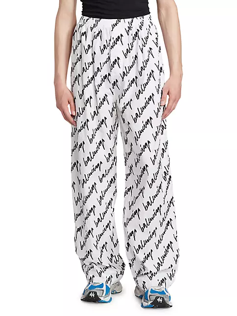 Buy Balenciaga Monogram Pajama Pants 'Beige/Brown' - 704720 TML36 9378