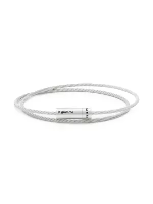 Le Gramme 9G cable bracelet - Silver
