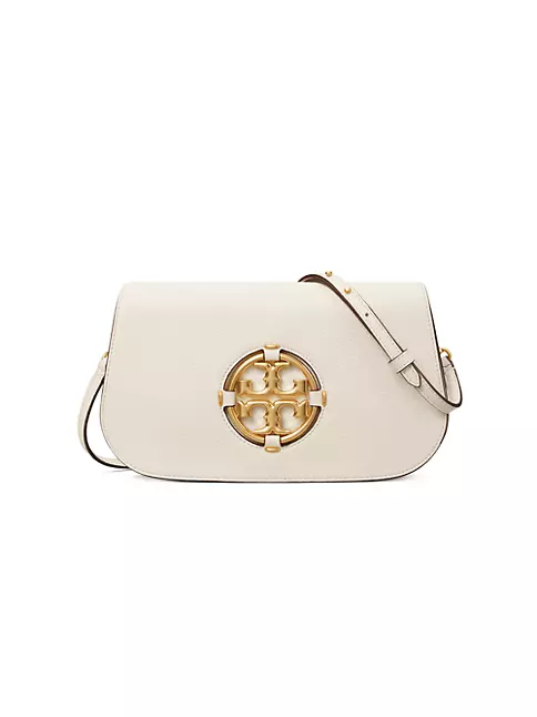 Tory Burch black Miller grained leather bucket bag