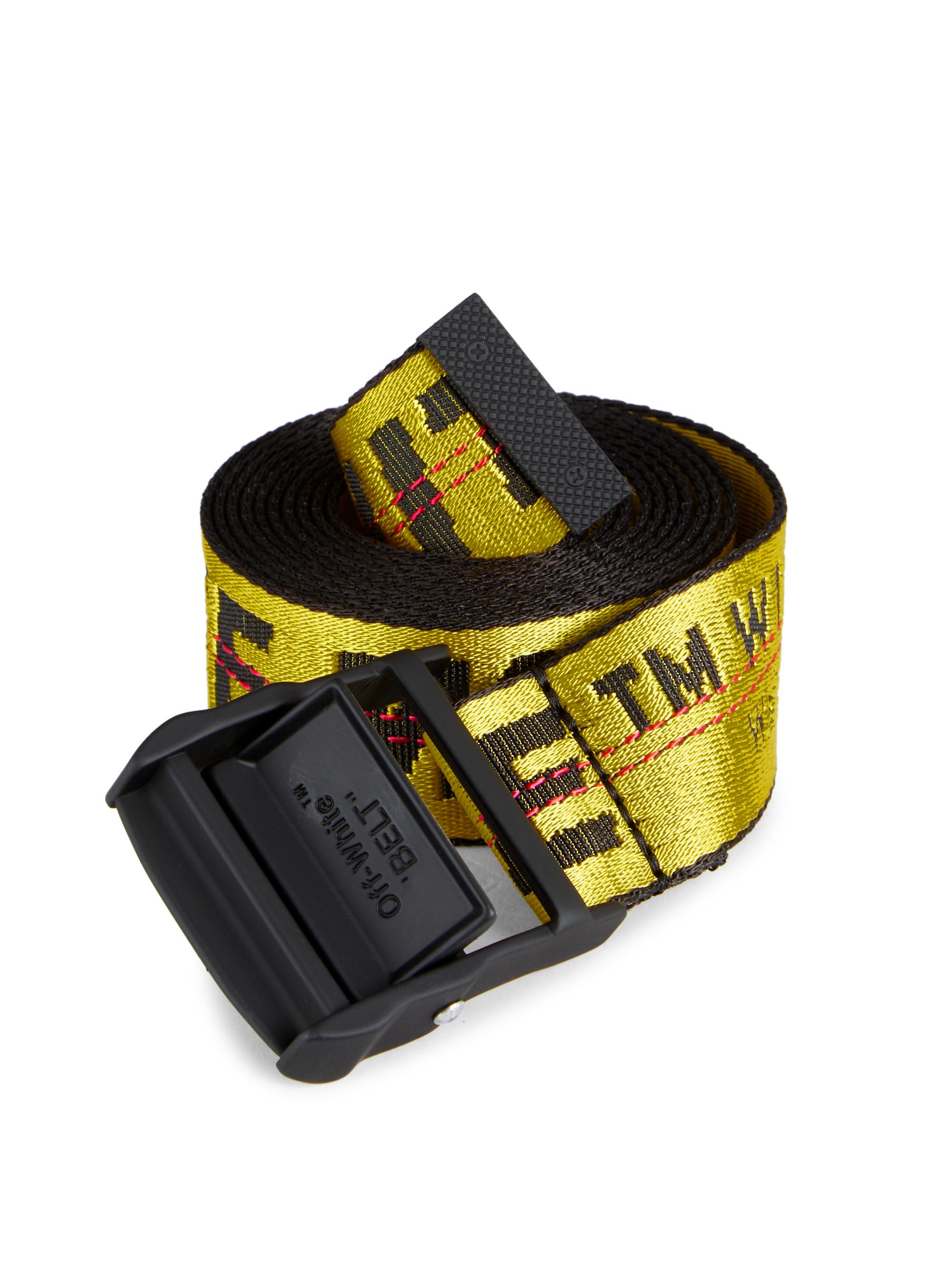 off-white インダストリアルベルト オフホワイト インダストリアル ベルト イエロー/ブラック