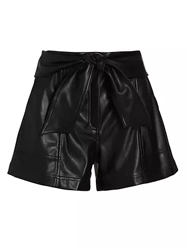 Mari Vegan Leather Shorts