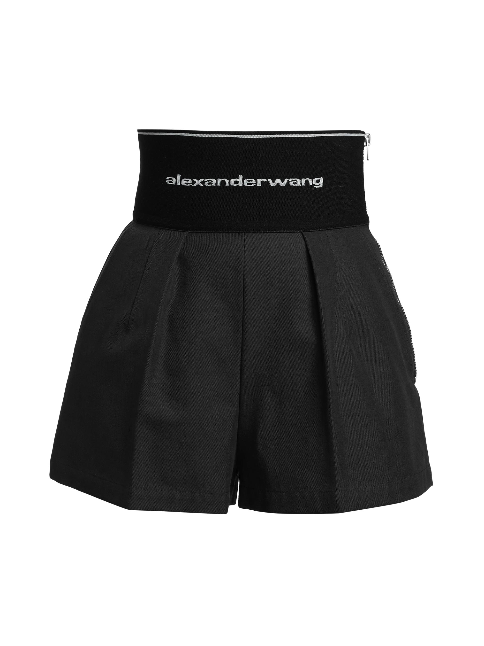 『q』Alexander Wang ロゴウエスト ショートパンツXS Alexander Wang Banded Logo Waist Shorts | Saks Fifth Avenue