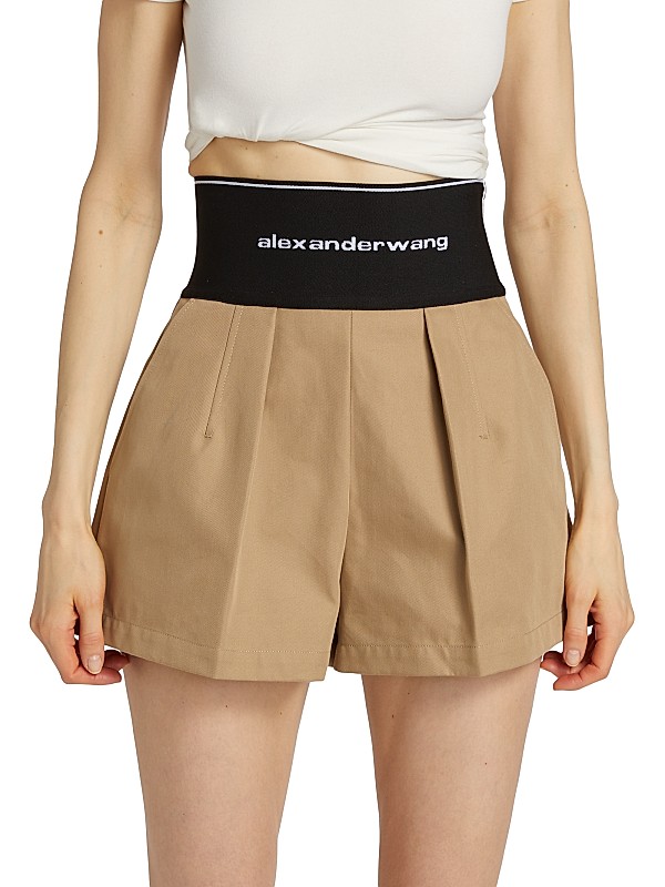 Alexander Wang Banded Logo Waist Shorts | Saks Fifth Avenue Alexander Wang Banded Logo Waist Shorts | Saks Fifth Avenue