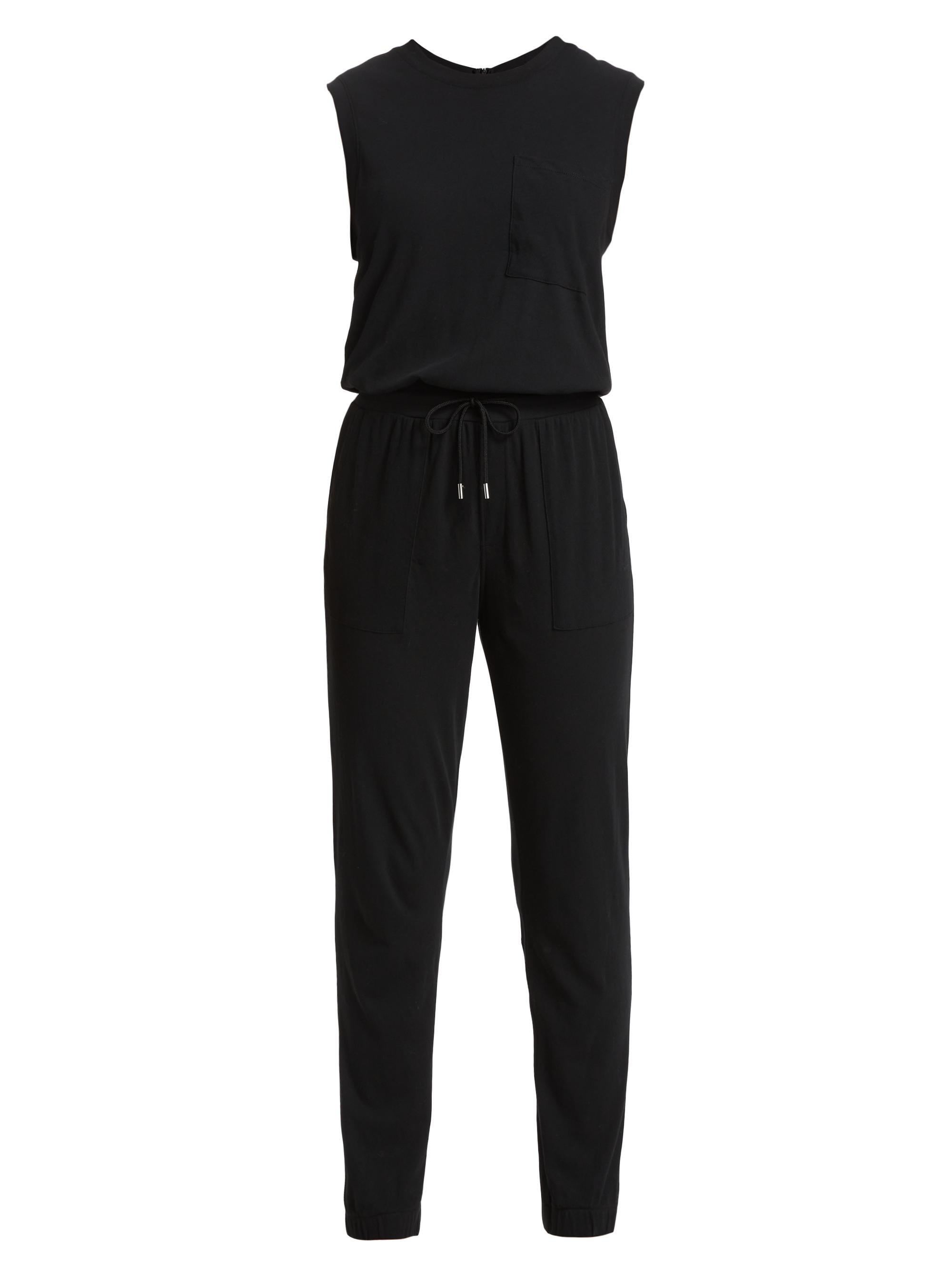 ATM Anthony Thomas Melillo Women's High Torsion Sleeveless Jumpsuit - Black