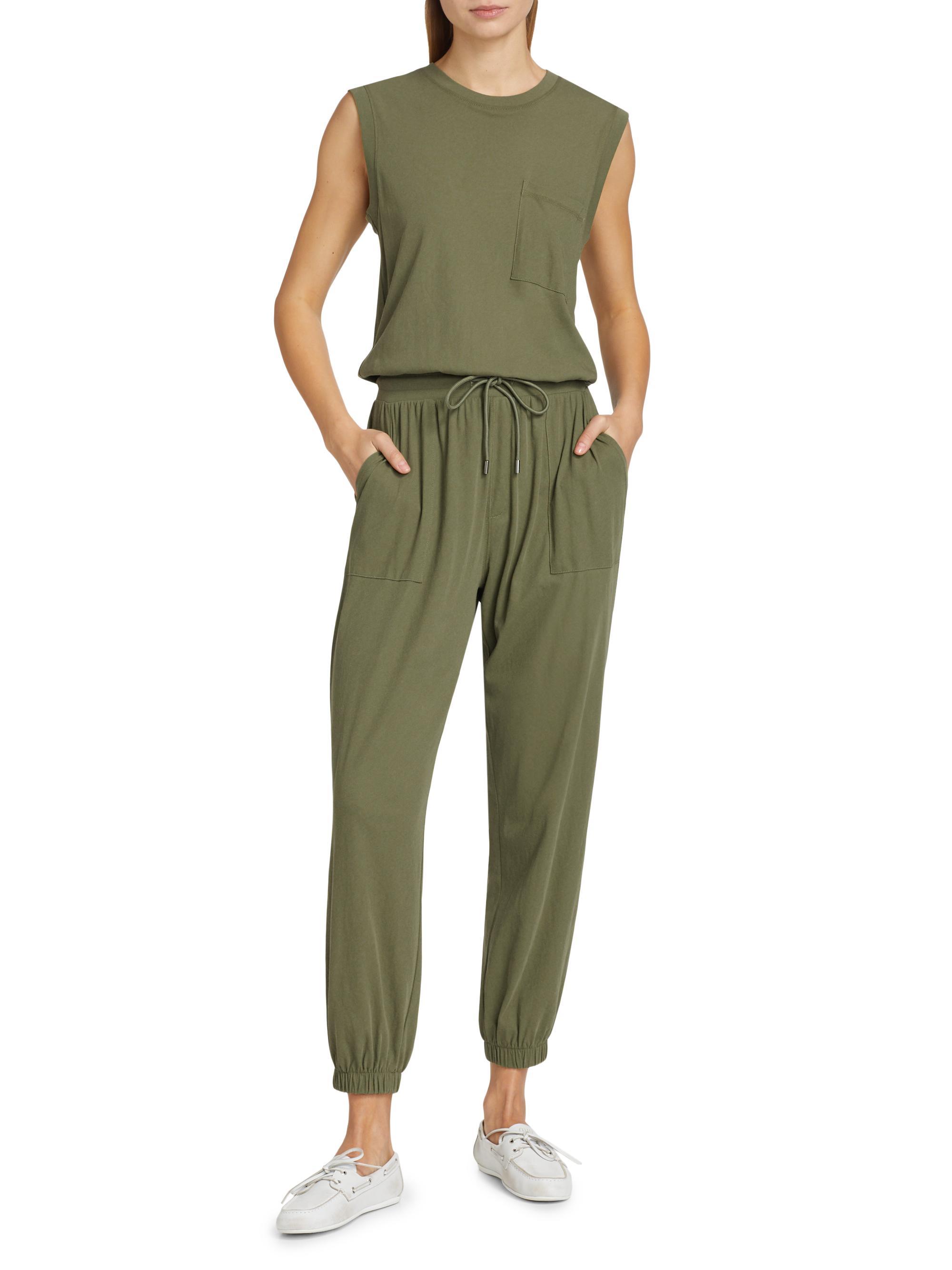 High Torsion Sleeveless Jumpsuit
