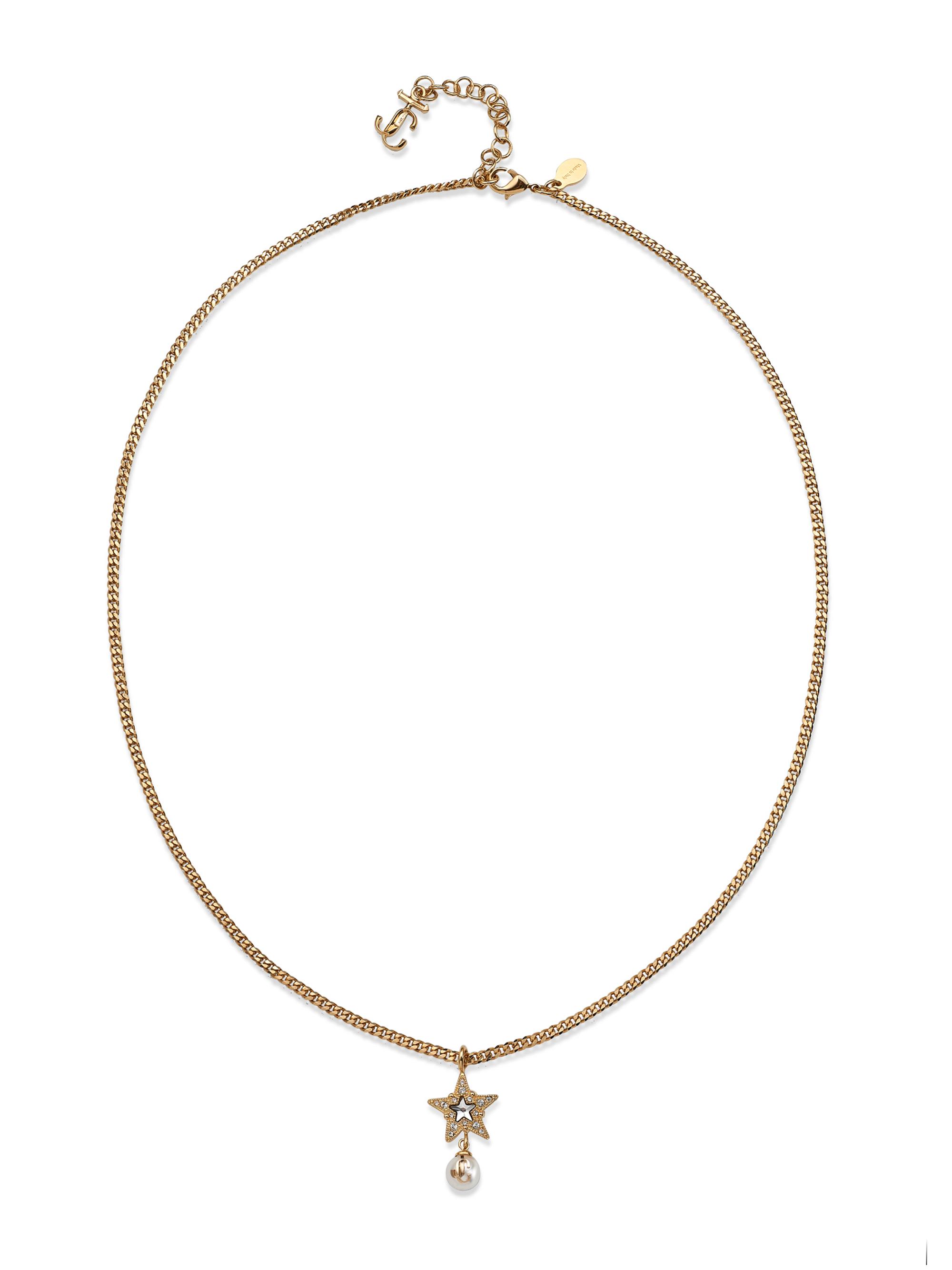 Jimmy Choo Women's Goldtone, Crystal, & Resin Pearl Star Charm Necklace