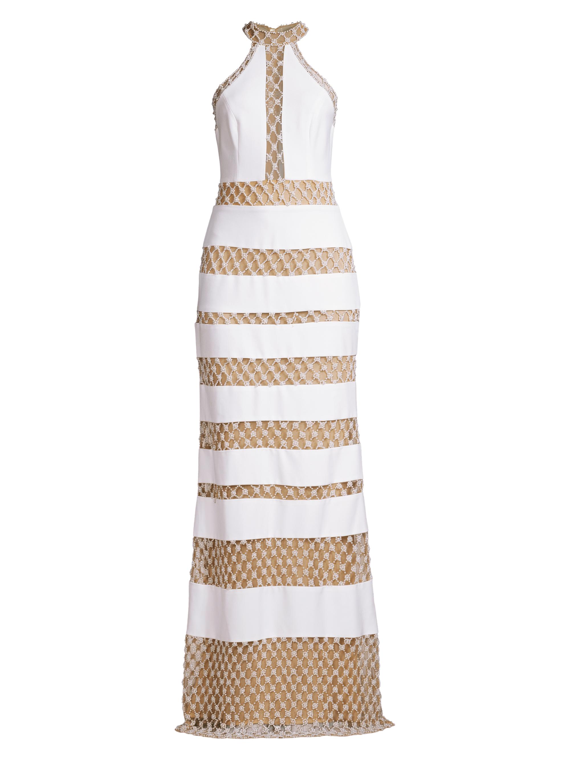 princess polly baby blue dress PatBO Beaded Maxi Dress