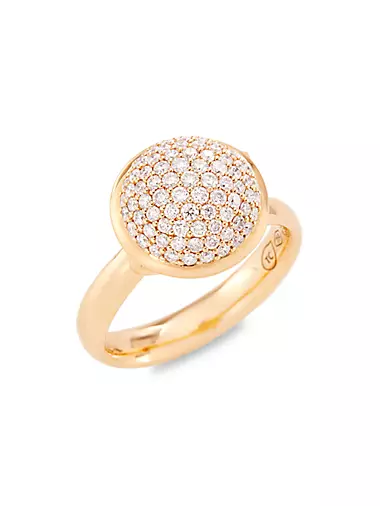Bouton 18K Rose Gold & 0.75 TCW Diamond Ring