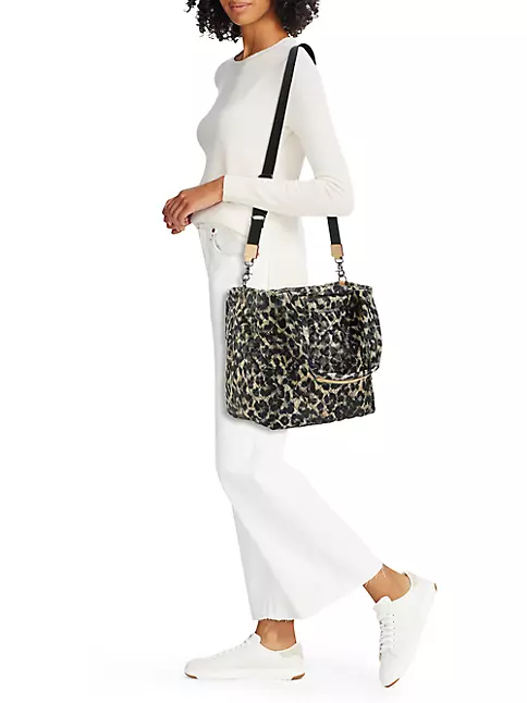 Leopard Print Rainbow Cheetah Womens Chain Shoulder Bag Tote Handbag Clutch  Hobo Purse with Zipper for Travel Casual