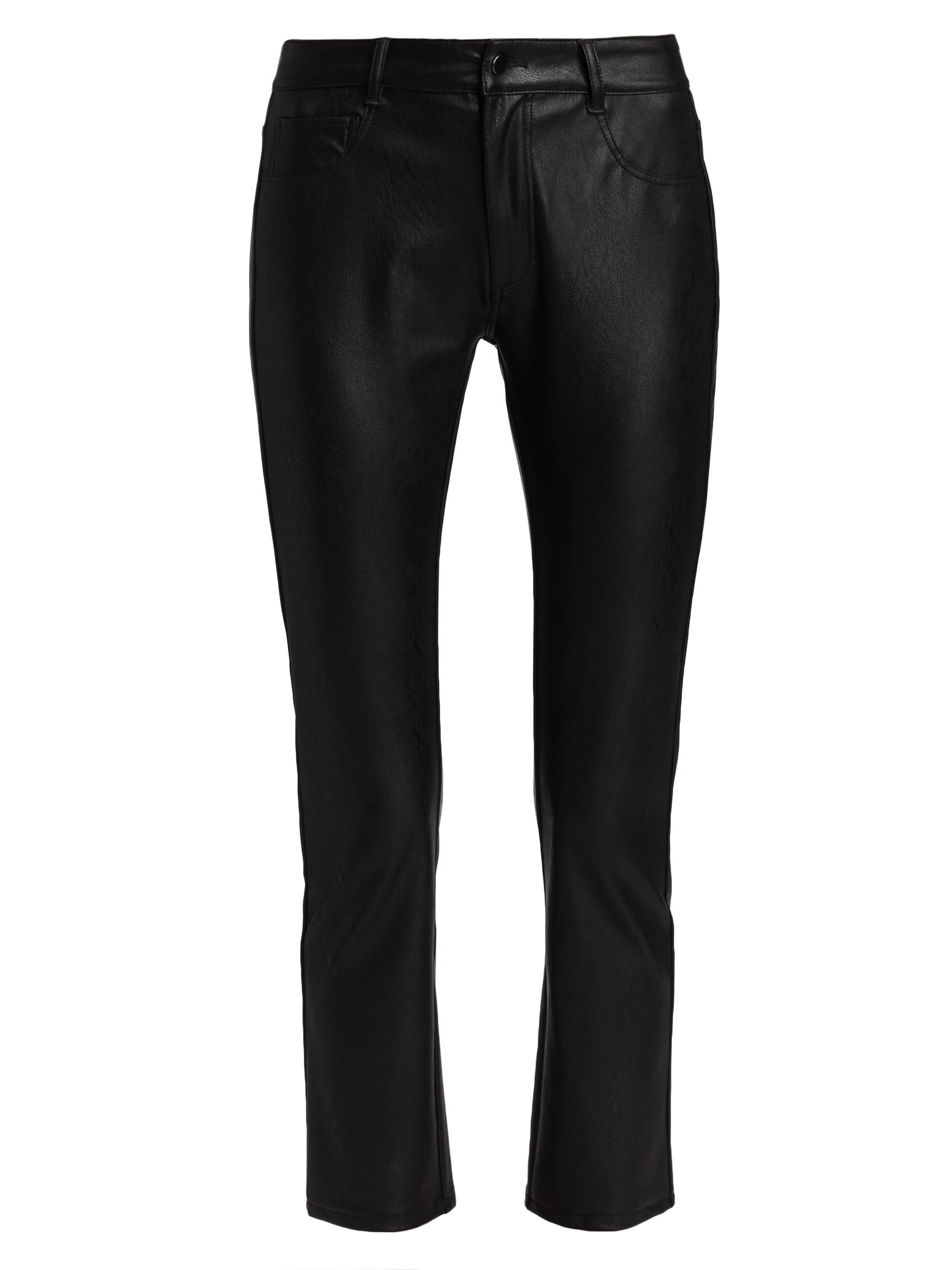 Paige Women's Stella Vegan Leather Pants - Black