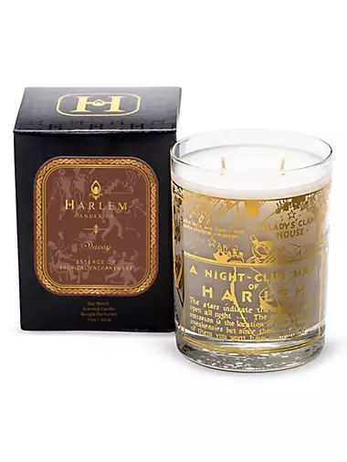 22K Gold Cocktail Glass Savoy Map Candle