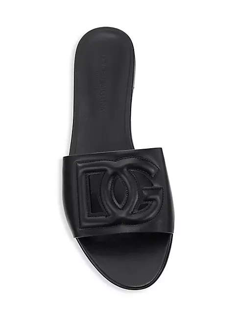 Chanel Interlocking CC Logo Fur Slide Mules 35.5